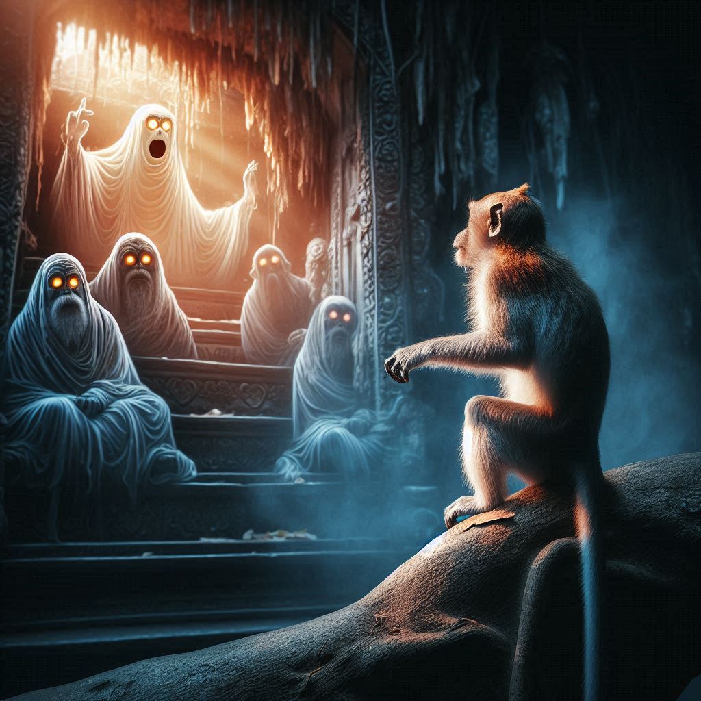 The Myth That Monkeys Can See Ghosts – Are They Staring at Something We Can’t See?