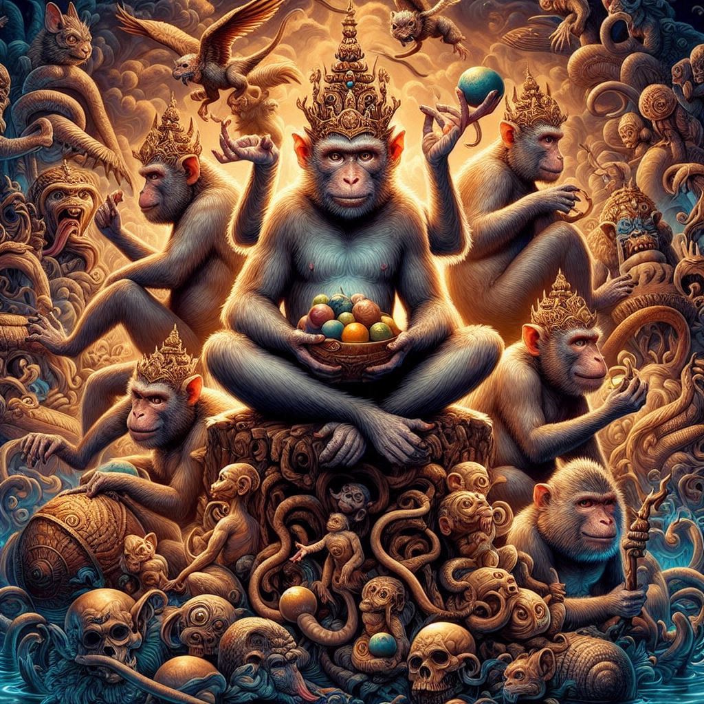 Monkeys in Ancient Mythology: Tricksters, Gods, and Demons