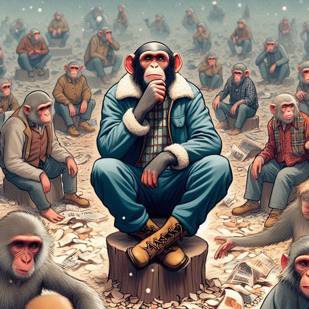 What If We Swapped Places with Monkeys for a Day? – A Thought Experiment in Chaos
