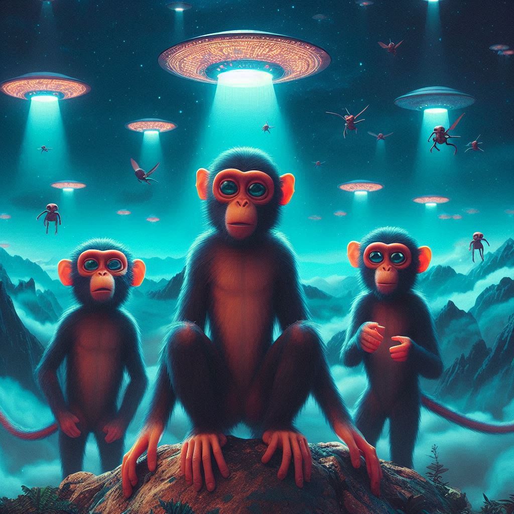 Could Monkeys Be the Missing Link Between Humans and Aliens? đđ˝
