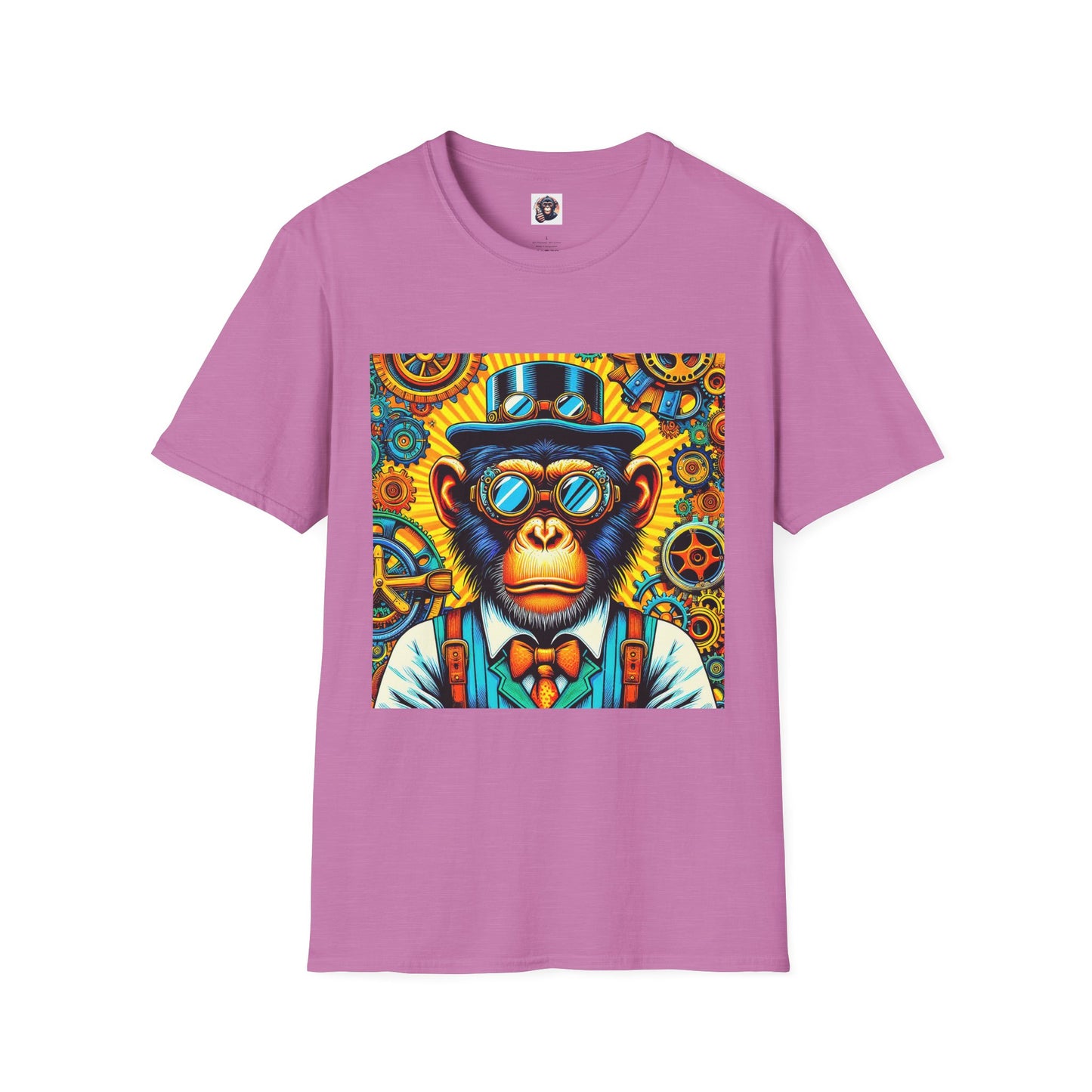 Bonobo steam punk T-Shirt Printify S Heather Radiant Orchid