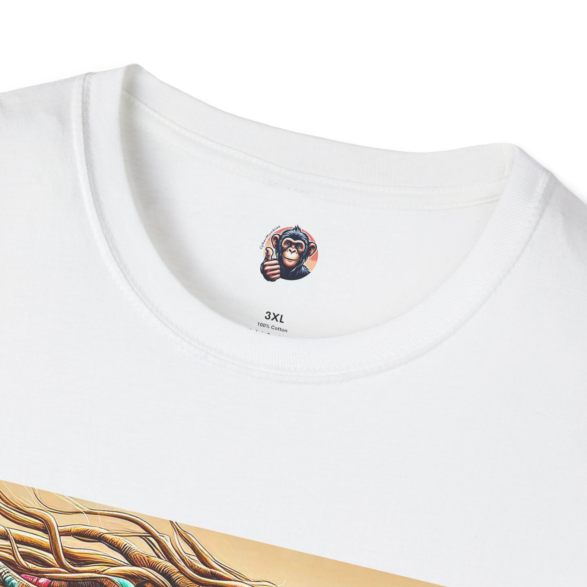 Capuchin Monkey warrior king surfer T-Shirt Printify