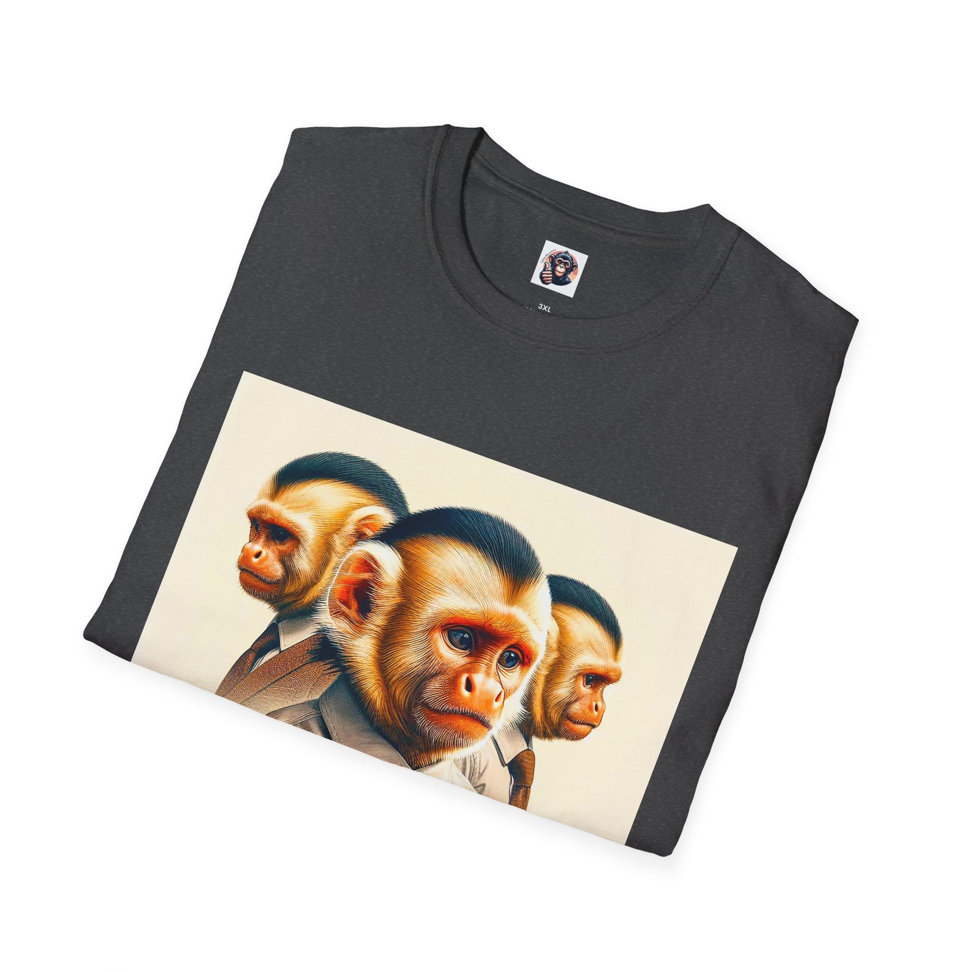 Capuchin Monkey business men T-Shirt Printify