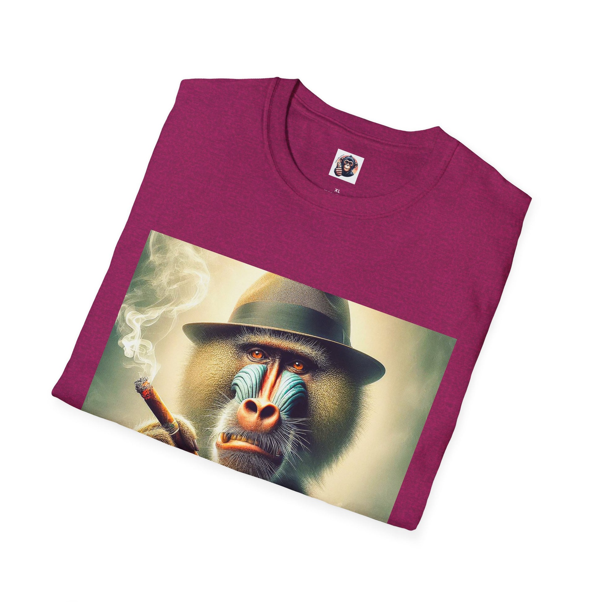 Baboon whiskey and cigars T-Shirt Printify