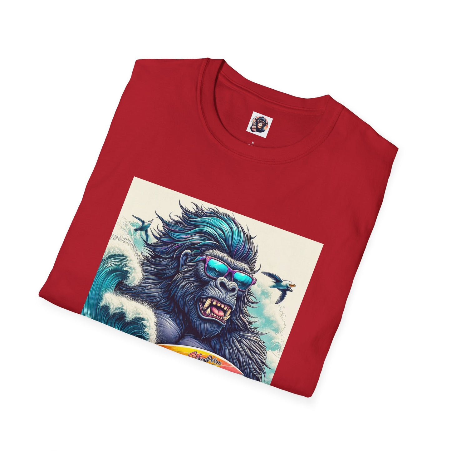Gorilla surfer dude