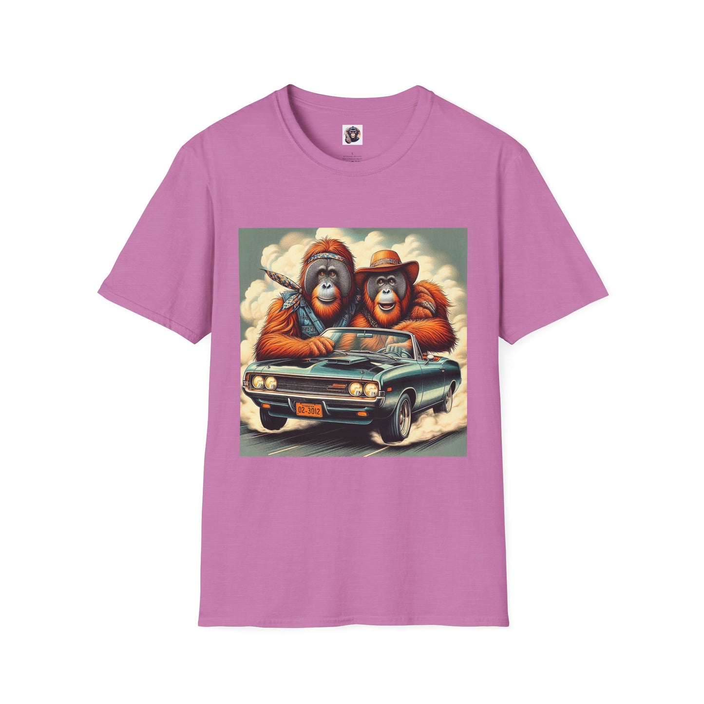 Wacky Orangutans T-Shirt Printify S Heather Radiant Orchid