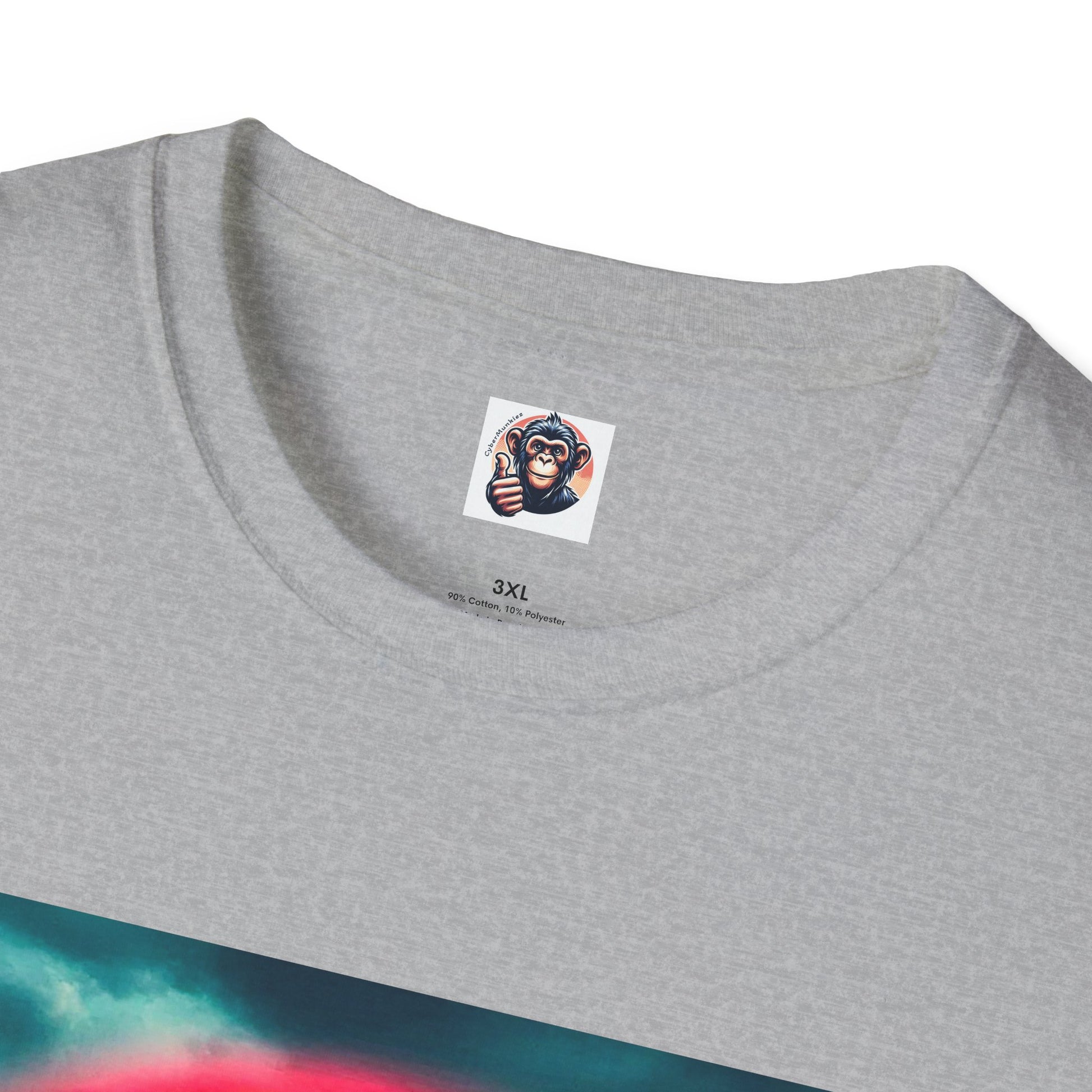 Baboon pretty rainbow T-Shirt Printify