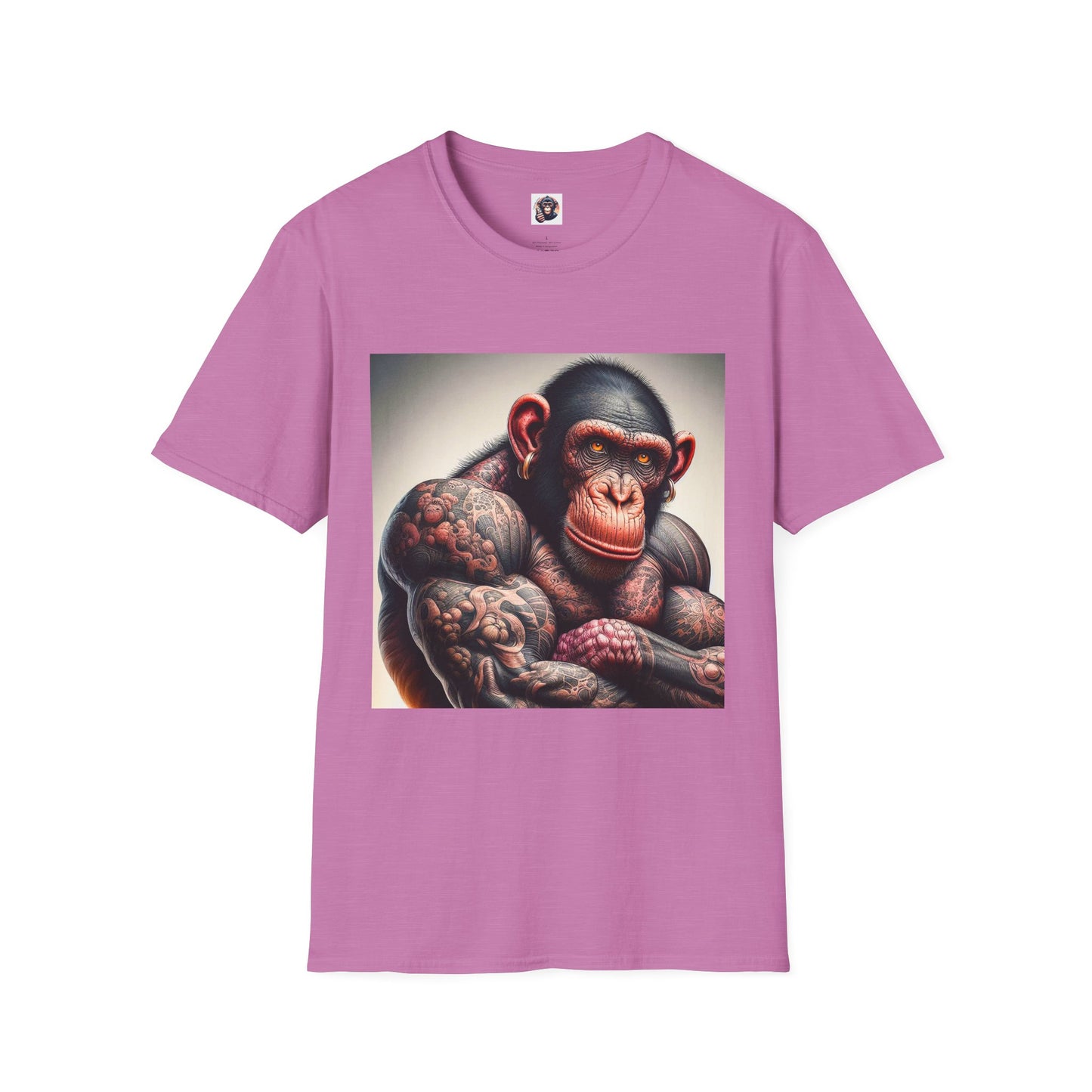 Bonobo muscles T-Shirt Printify S Heather Radiant Orchid