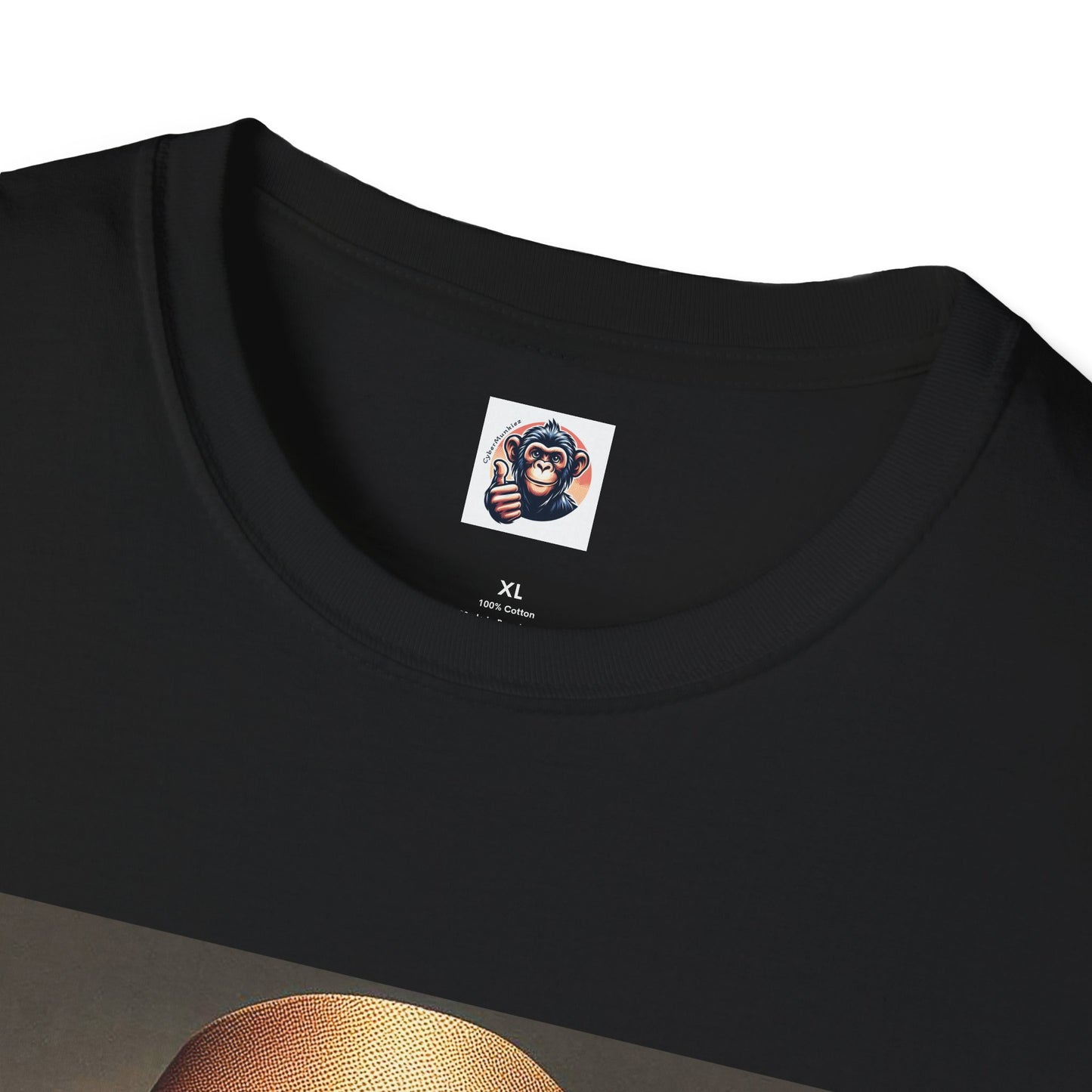 Bonobo hat and tie T-Shirt Printify