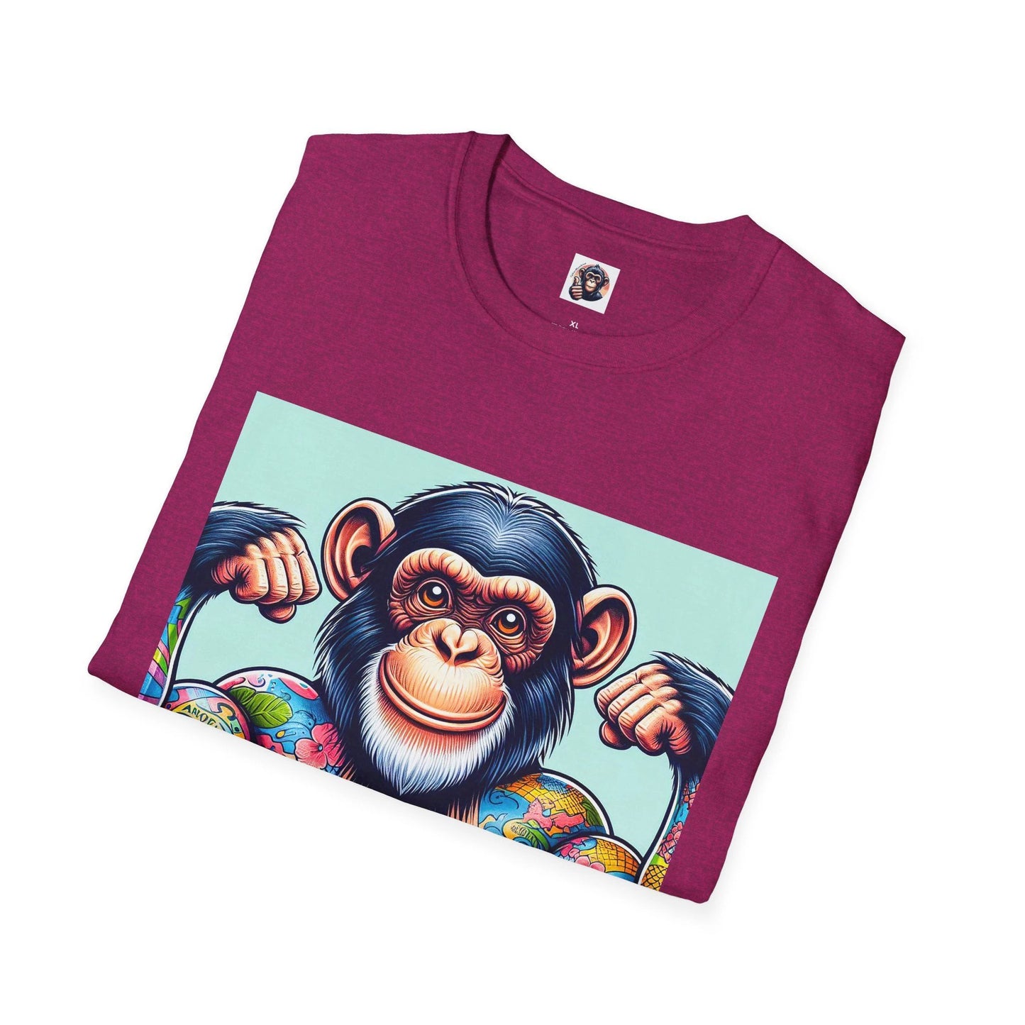 Chimp gym trainee by Printify