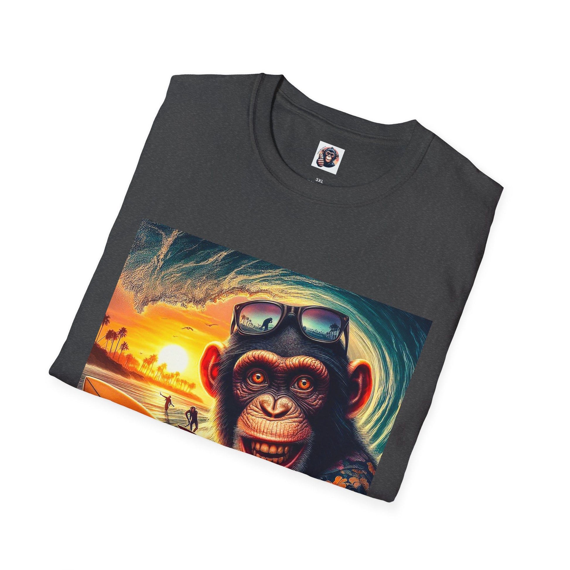 Chimp surfs up T-Shirt Printify