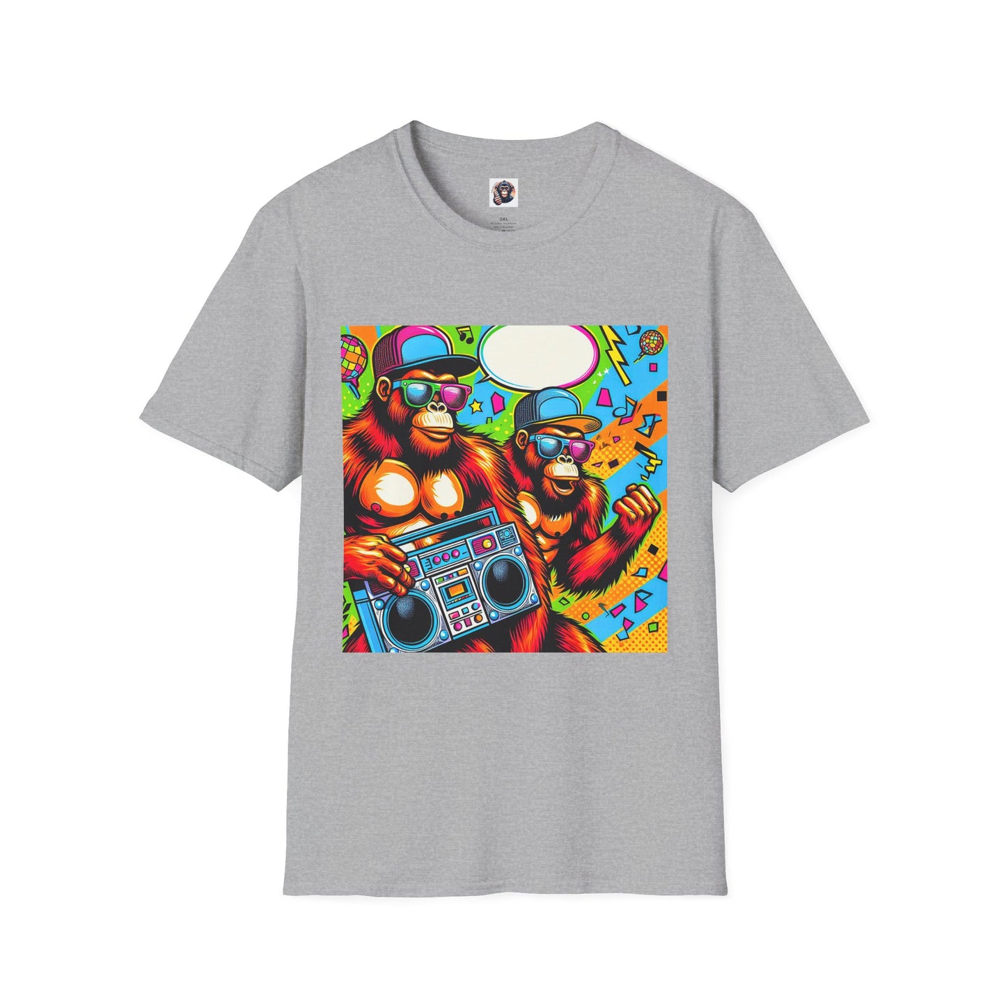 Orangutans comic book T-Shirt Printify XS Sport Grey