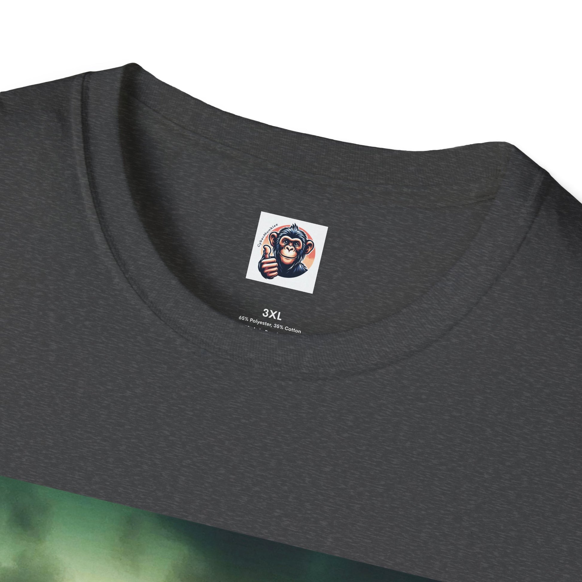 Wacky Baboon orange car T-Shirt Printify