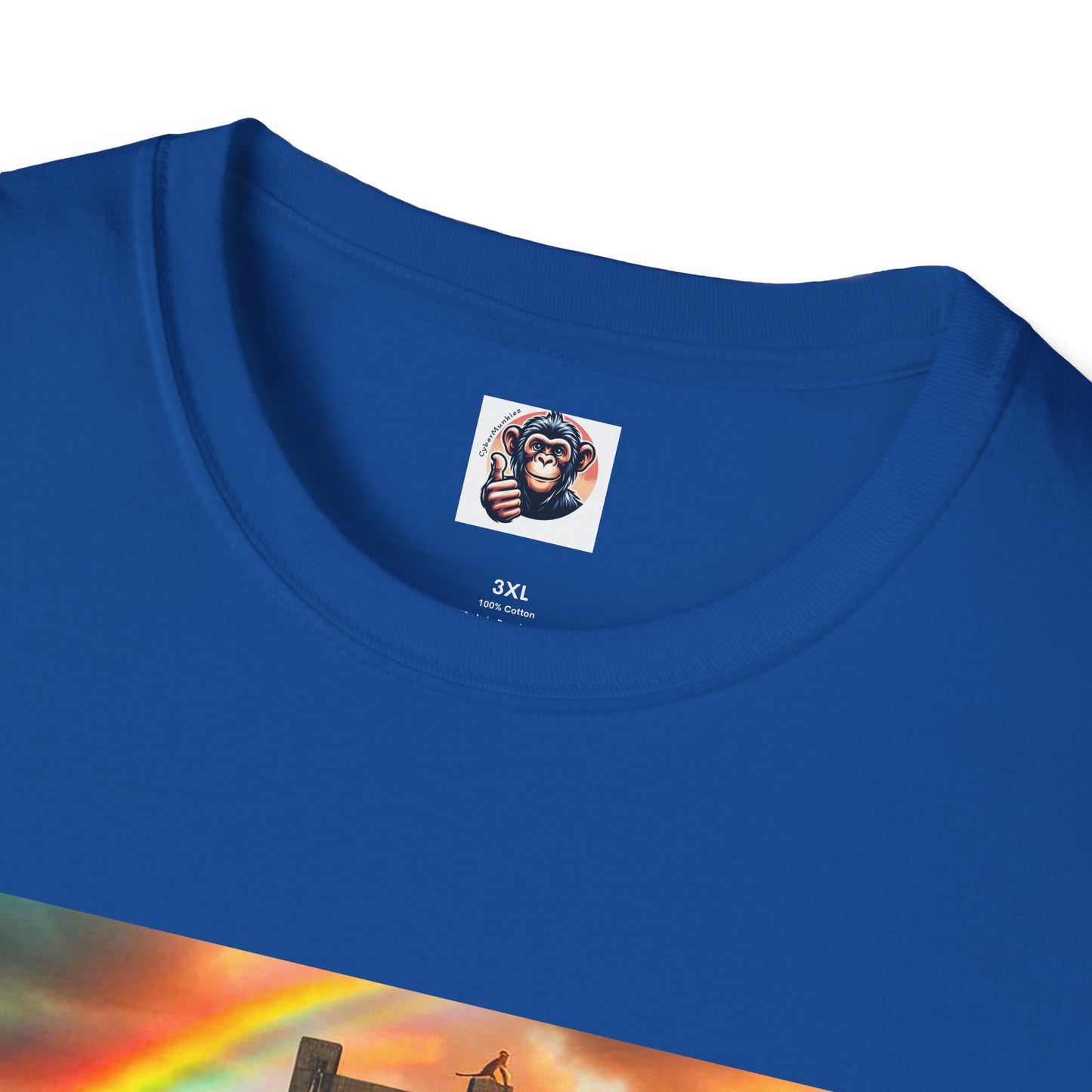 Baboon rainbow bridge T-Shirt Printify