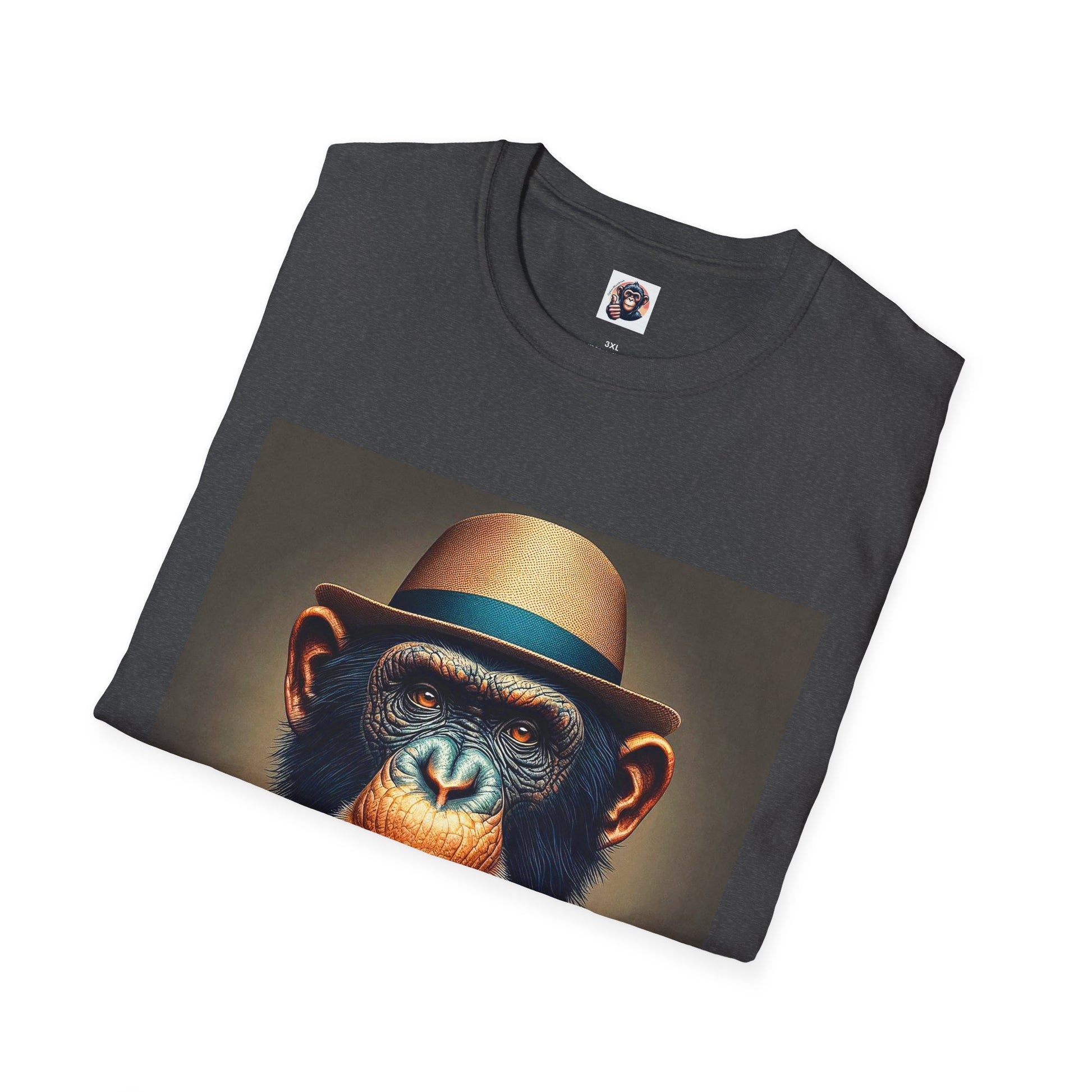 Bonobo hat and tie T-Shirt Printify