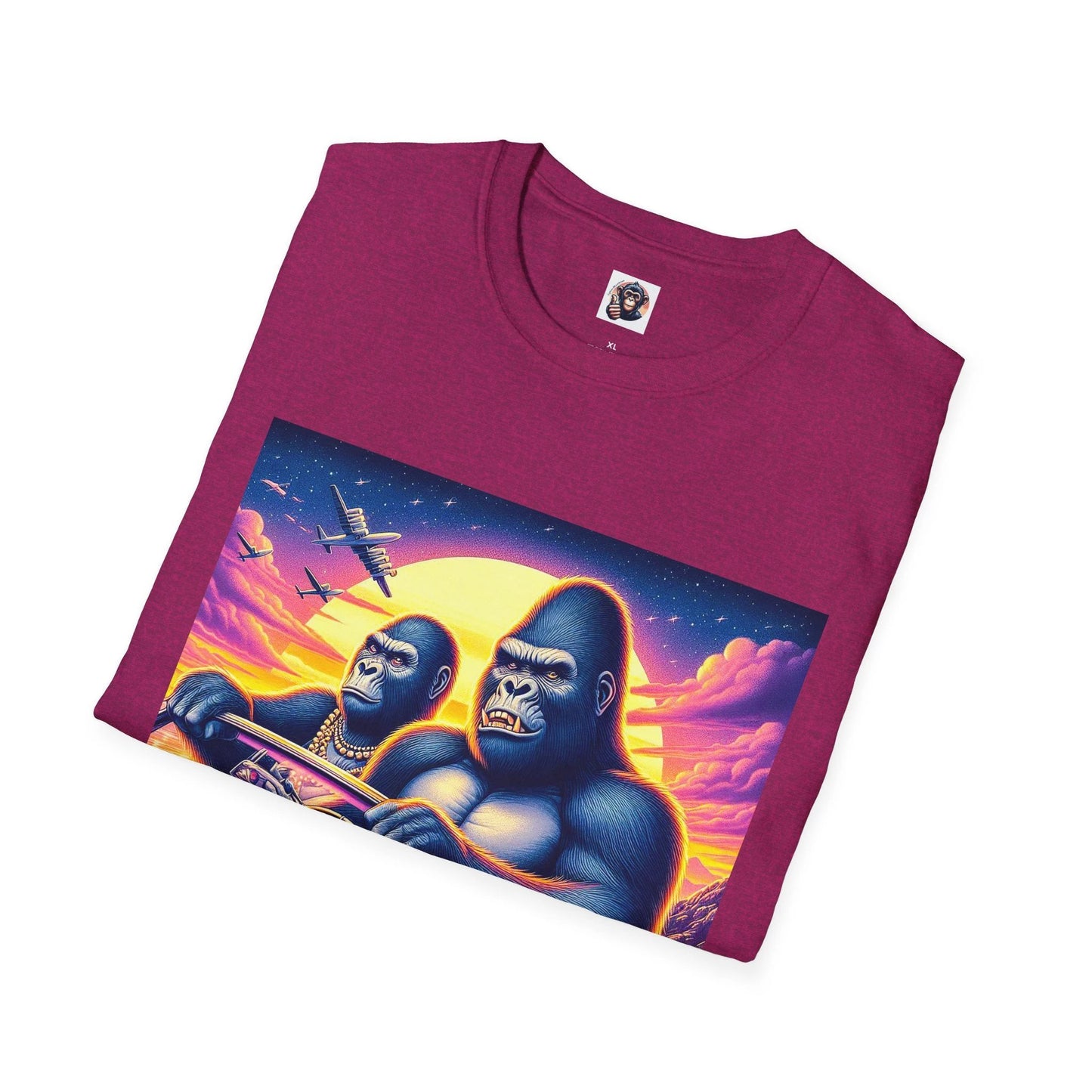Wacky Gorilla pink car by Printify