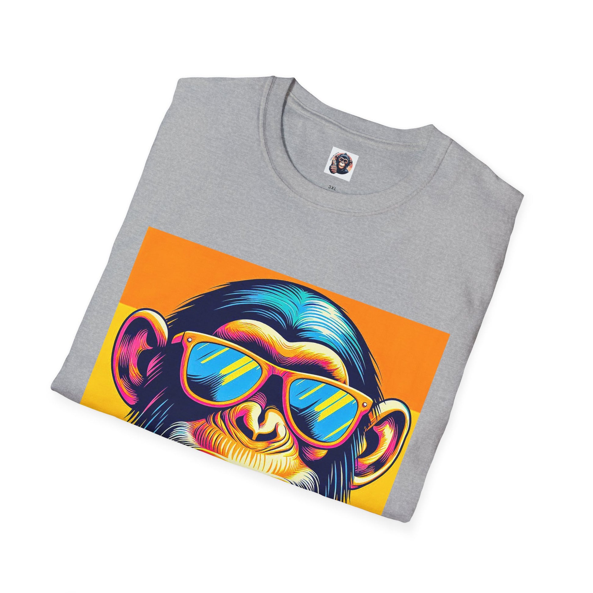 Chimp happy guy T-Shirt Printify