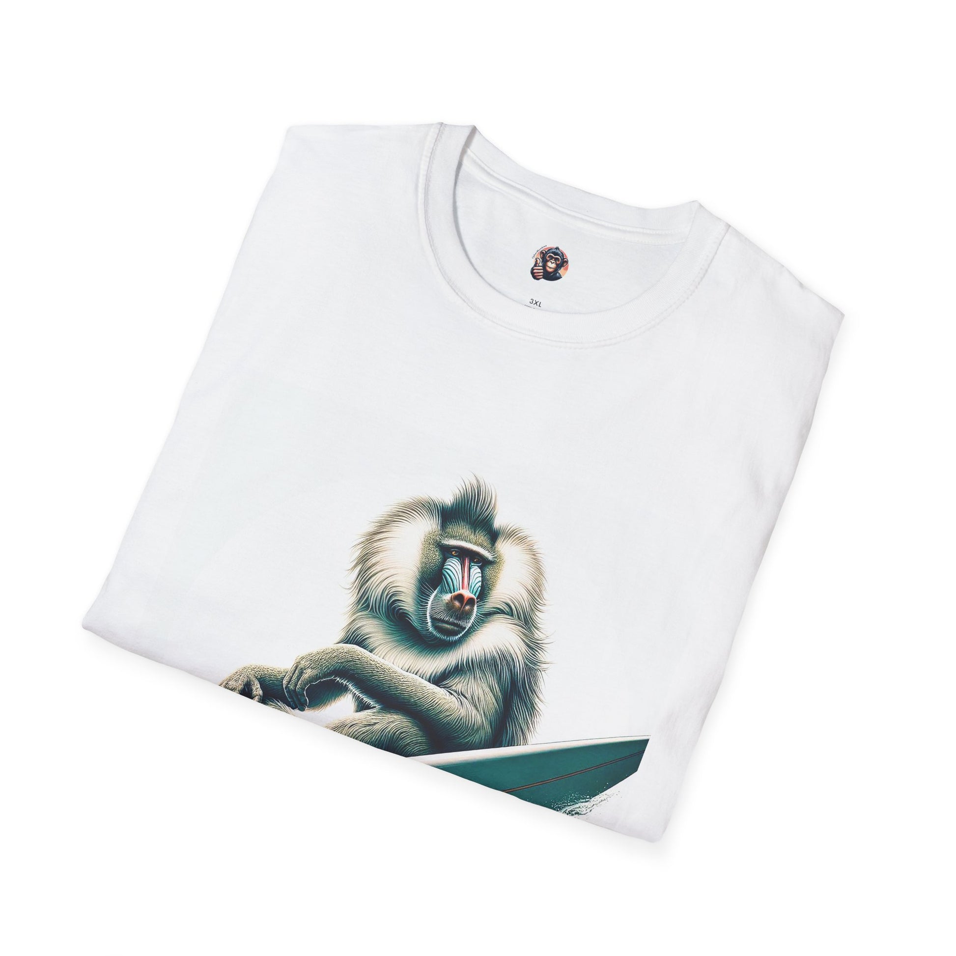 Baboon surfer T-Shirt Printify