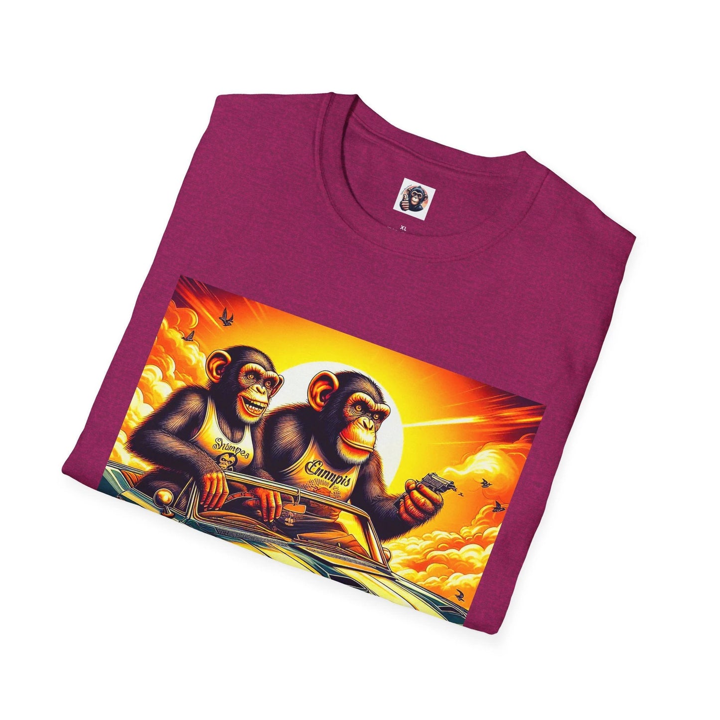 Wacky Chimp car driving by Printify
