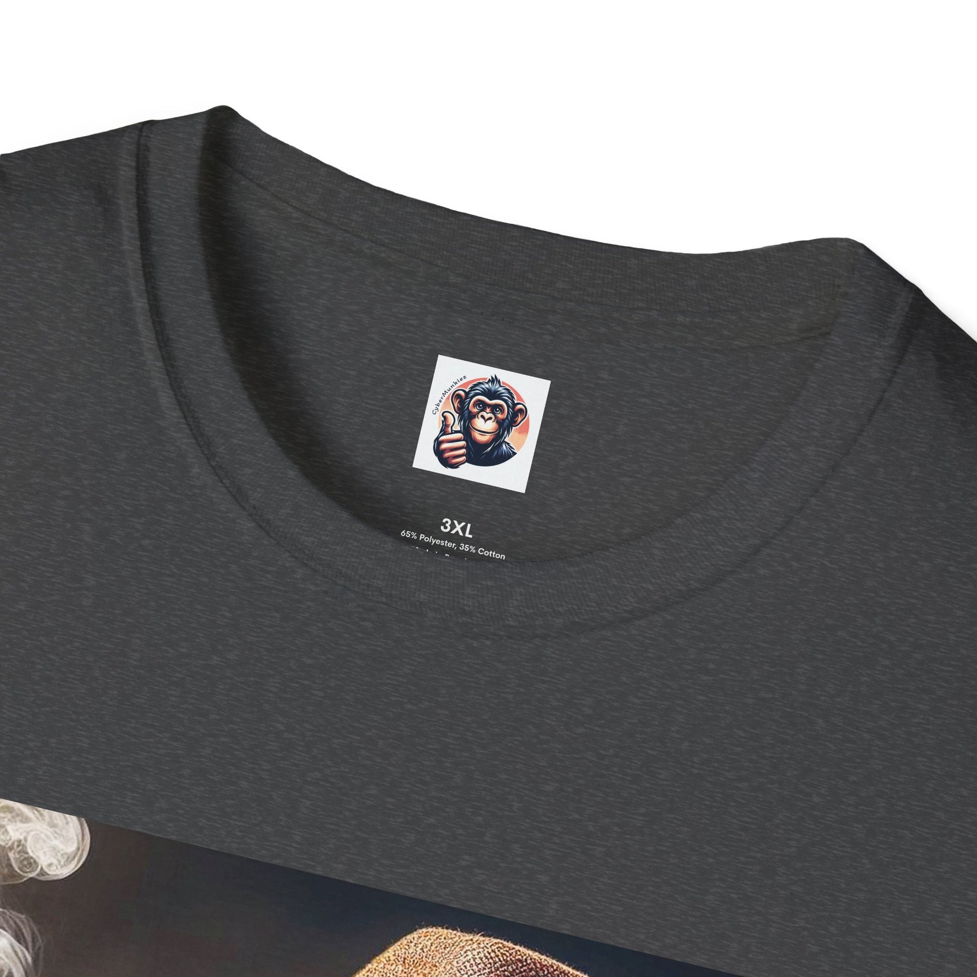 Capuchin Monkey smoking shirt T-Shirt Printify