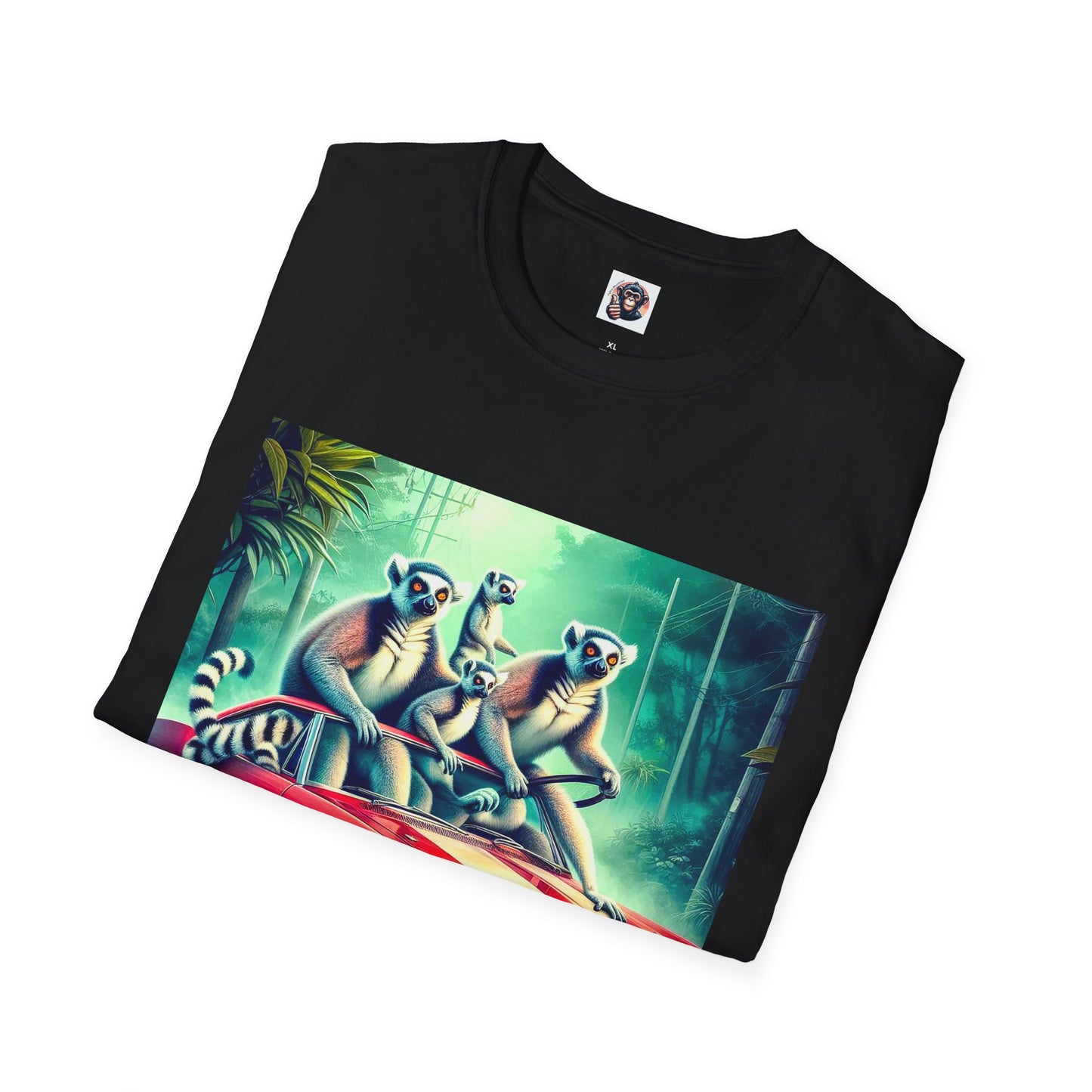 Wacky Lemurs crazy drivers T-Shirt Printify