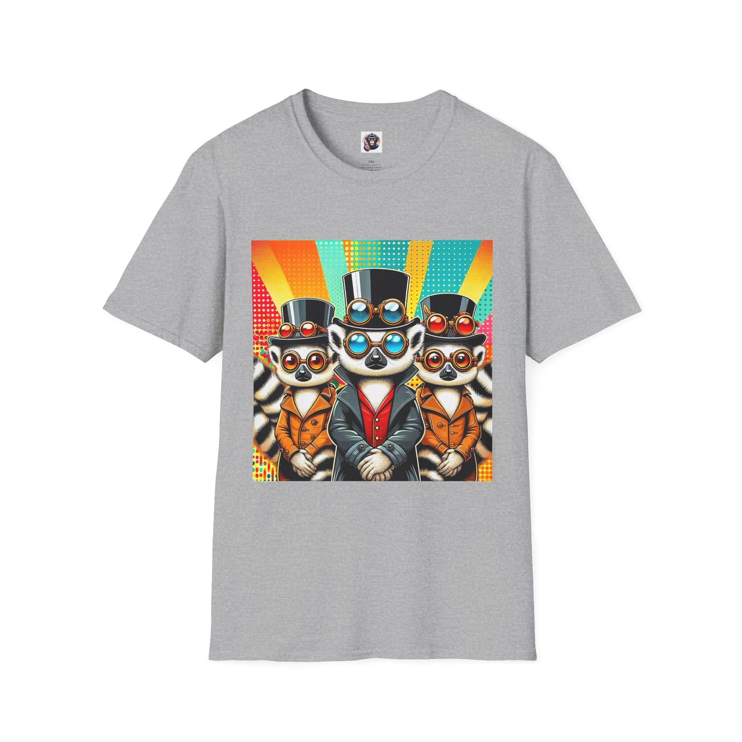 Lemurs T-Shirt Printify XS Sport Grey