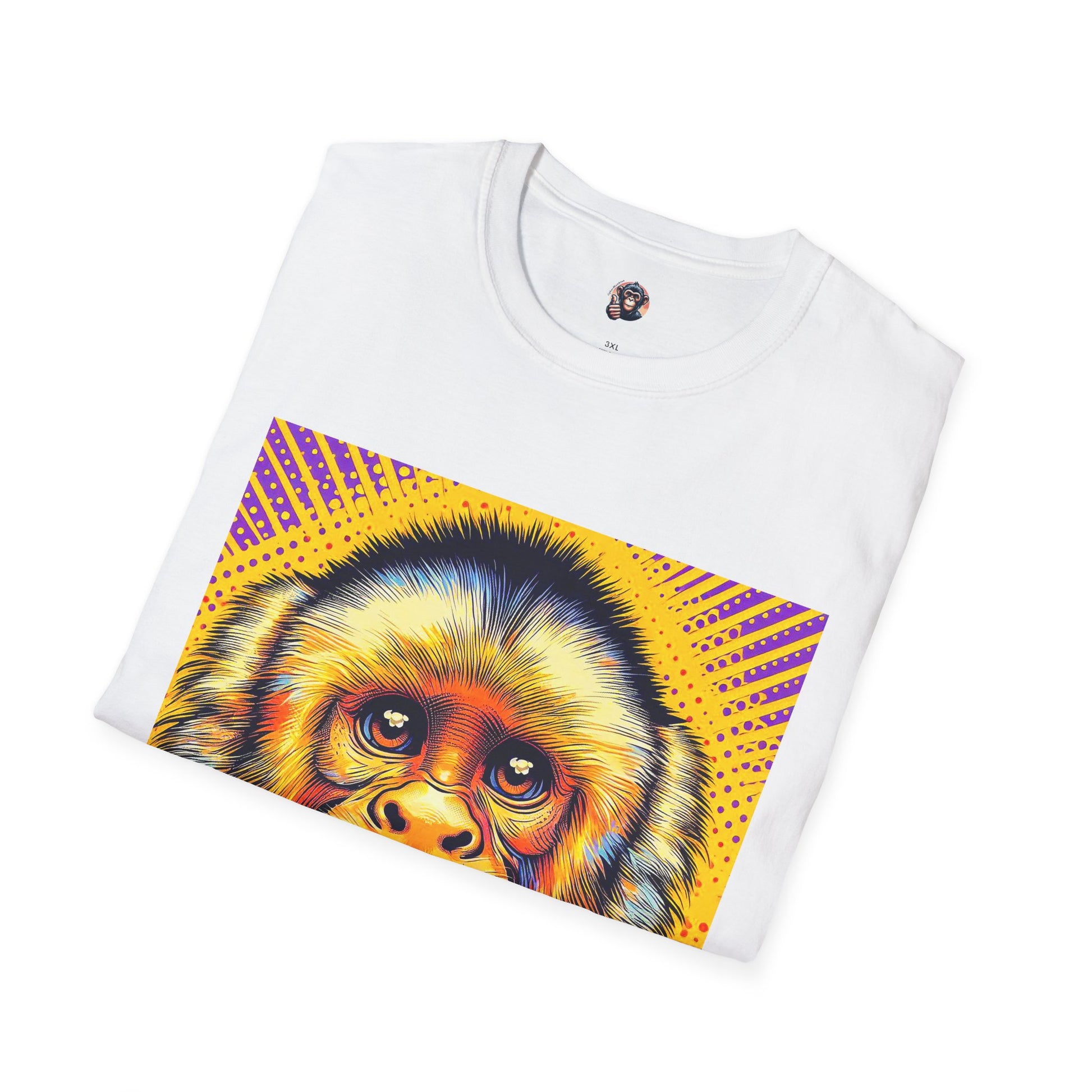 Capuchin Monkey yellow T-Shirt Printify