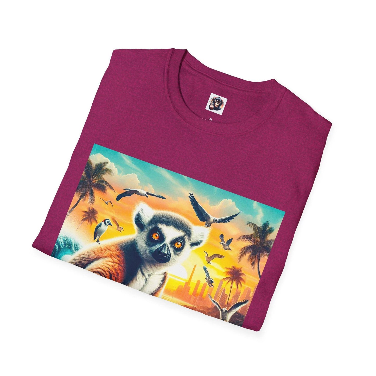 Lemurs surfing dude by Printify