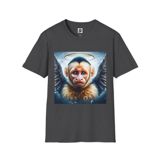 Capuchin Monkey Angel shirt T-Shirt Printify XS Dark Heather