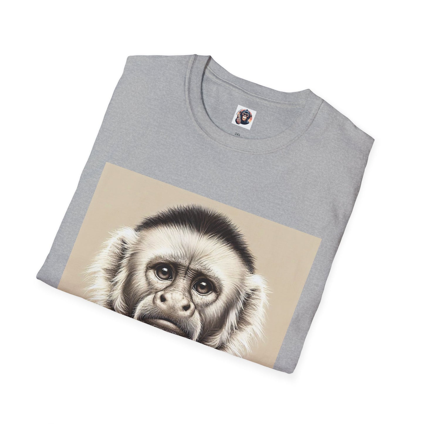 Capuchin Monkey business man T-Shirt Printify