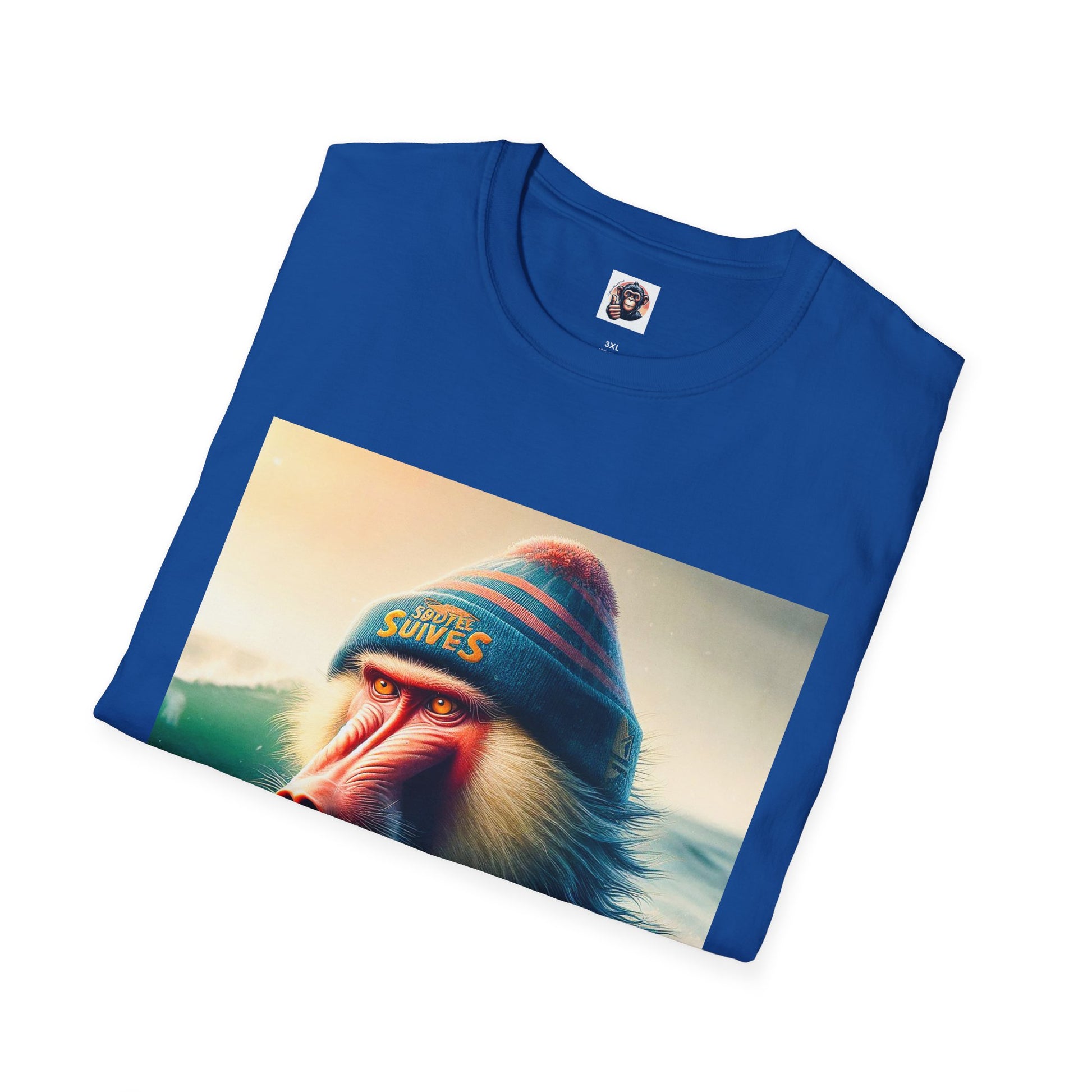 Baboon surfer T-Shirt Printify