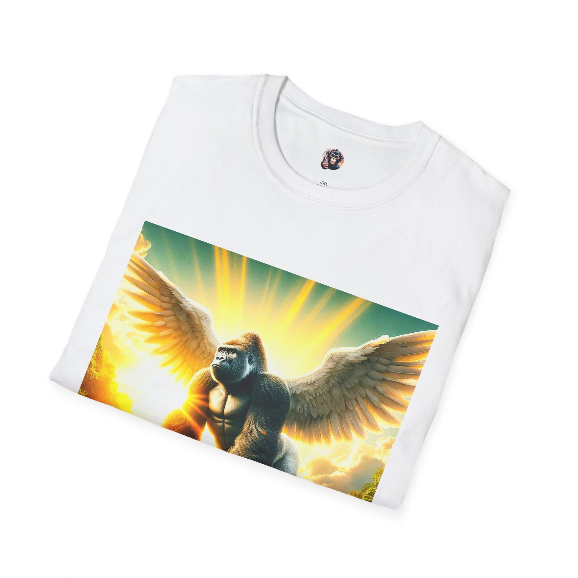 Gorilla flying T-Shirt Printify