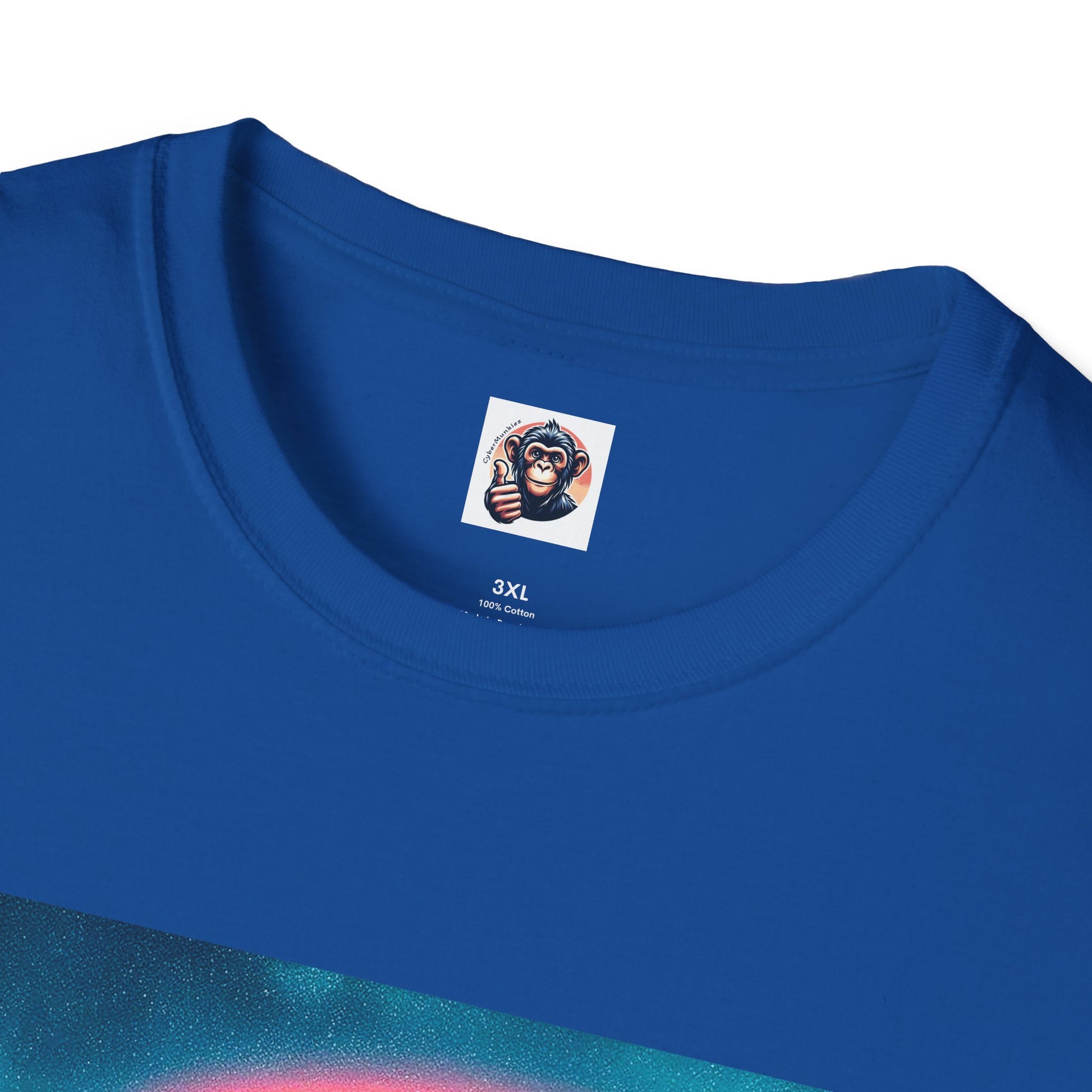 Bonobo rainbow and clouds T-Shirt Printify
