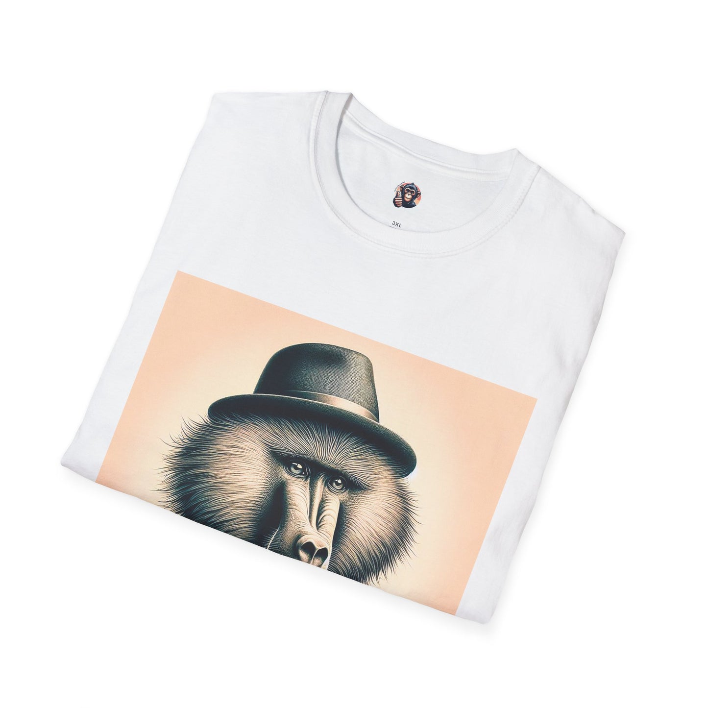 Baboon hat and bow T-Shirt Printify