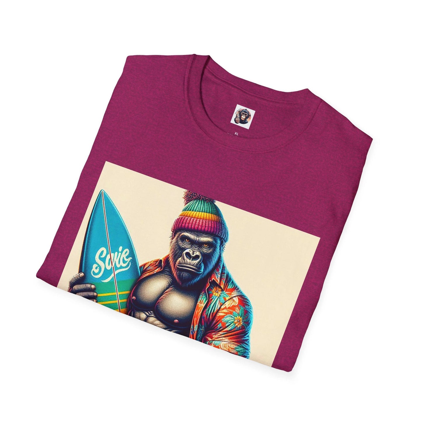 Gorilla angry surfer by Printify