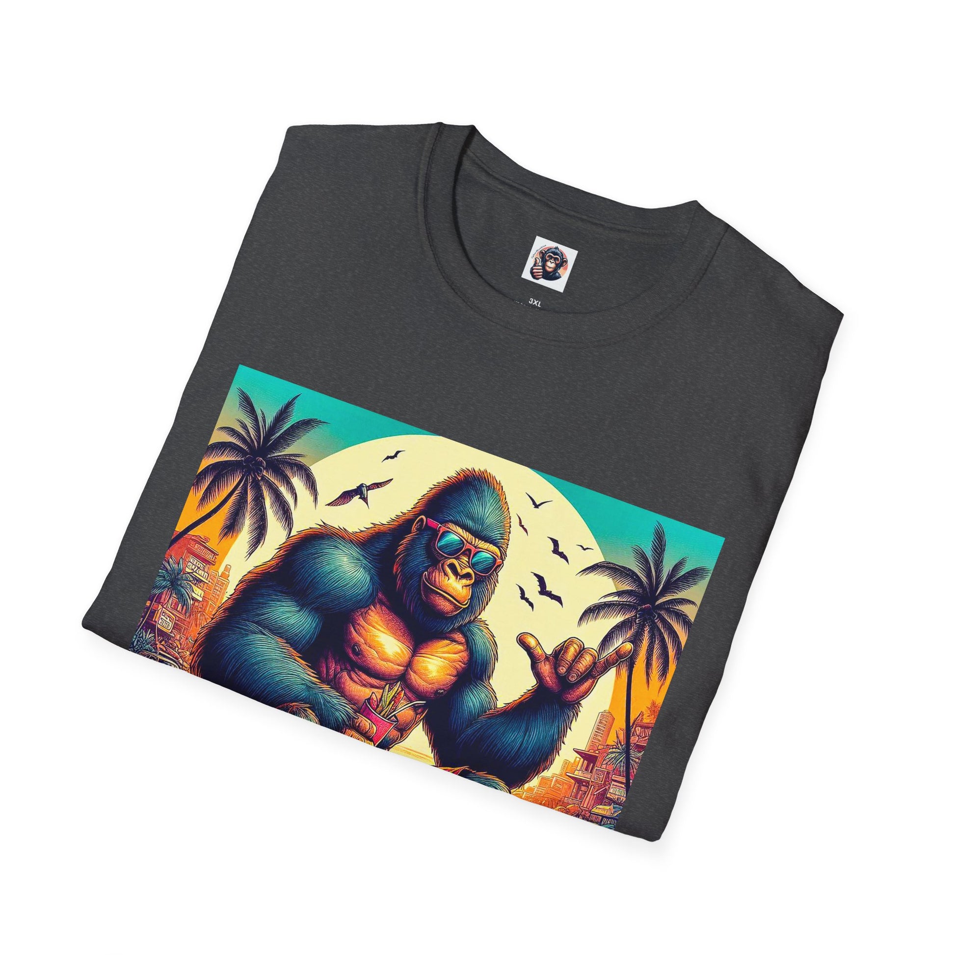 Gorilla surfs up T-Shirt Printify