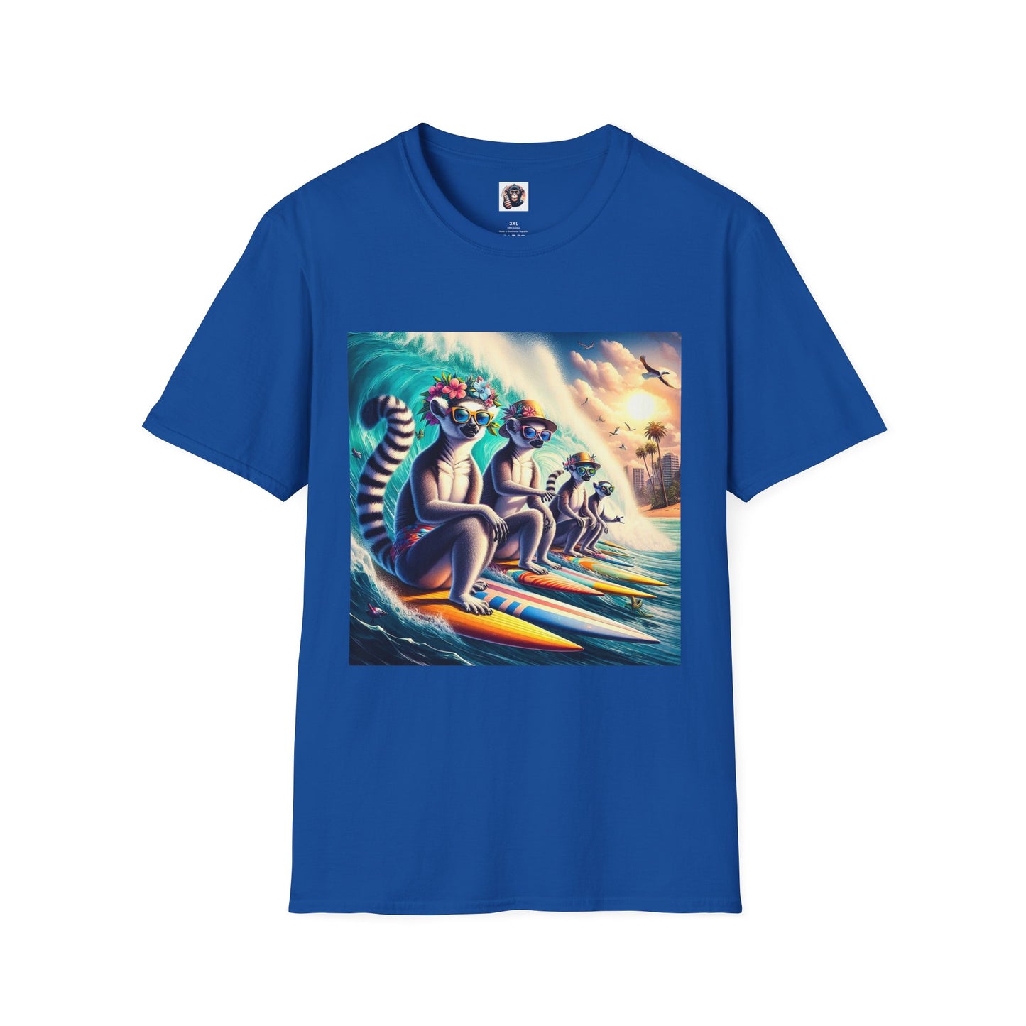 Lemurs T-Shirt Printify XS Royal