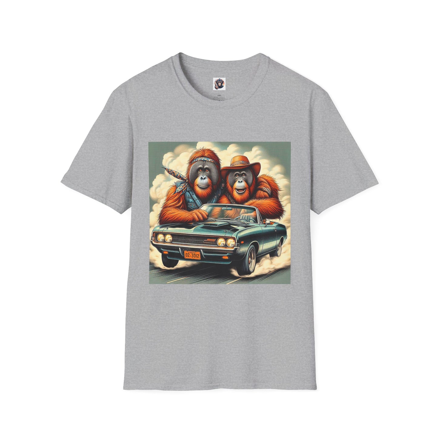 Wacky Orangutans T-Shirt Printify XS Sport Grey