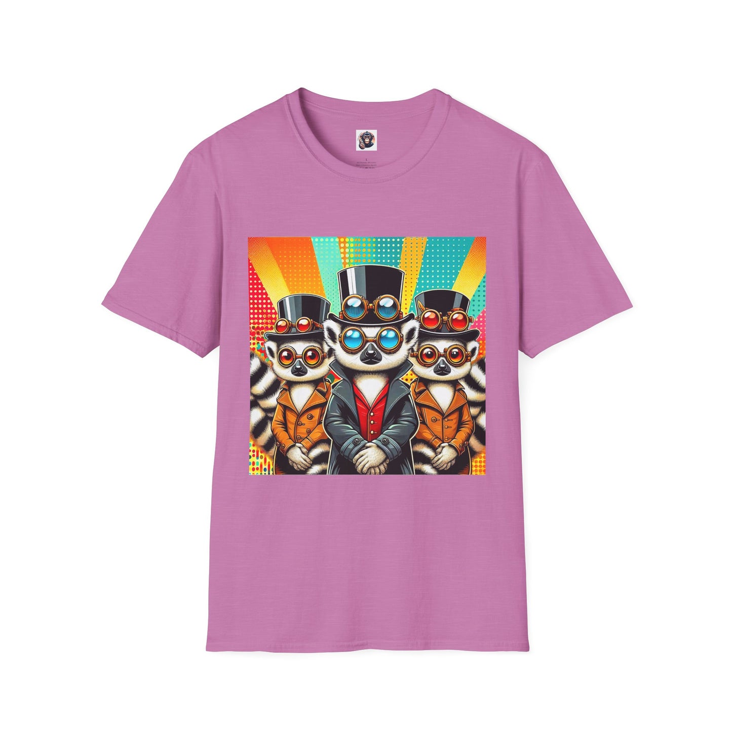 Lemurs T-Shirt Printify S Heather Radiant Orchid
