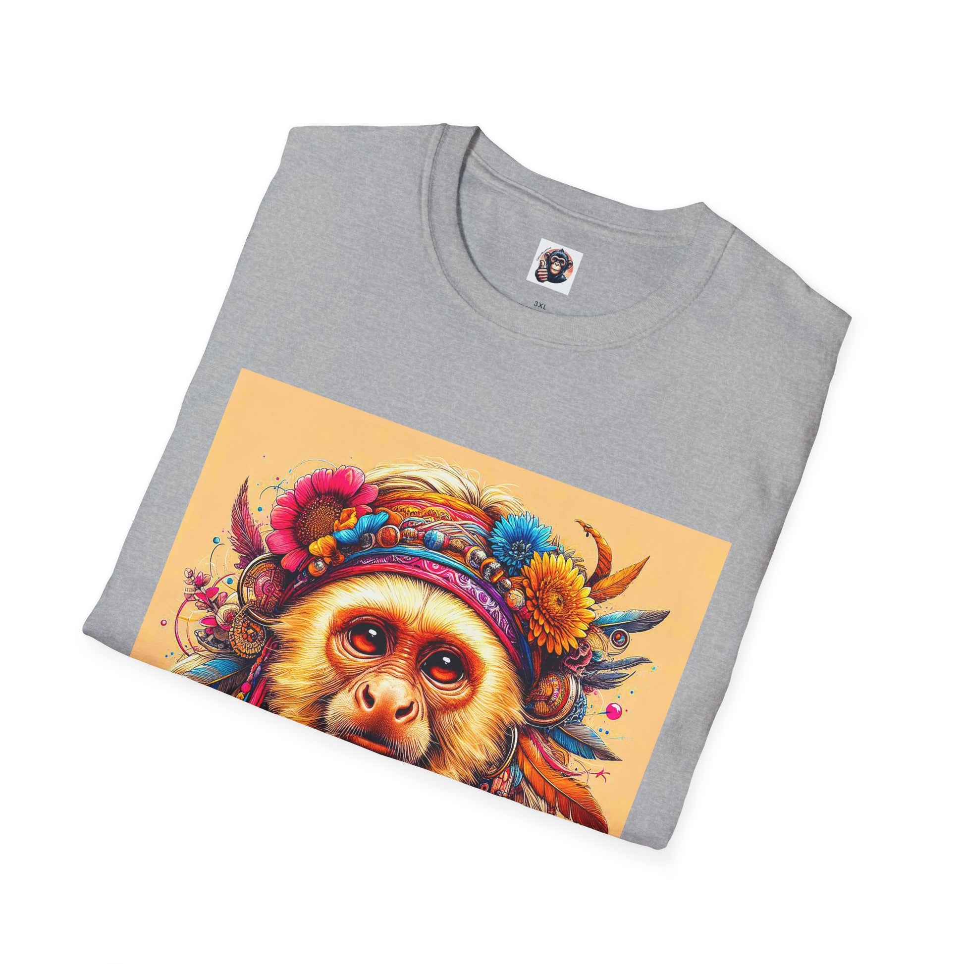 Capuchin Monkey warrior king shirt T-Shirt Printify
