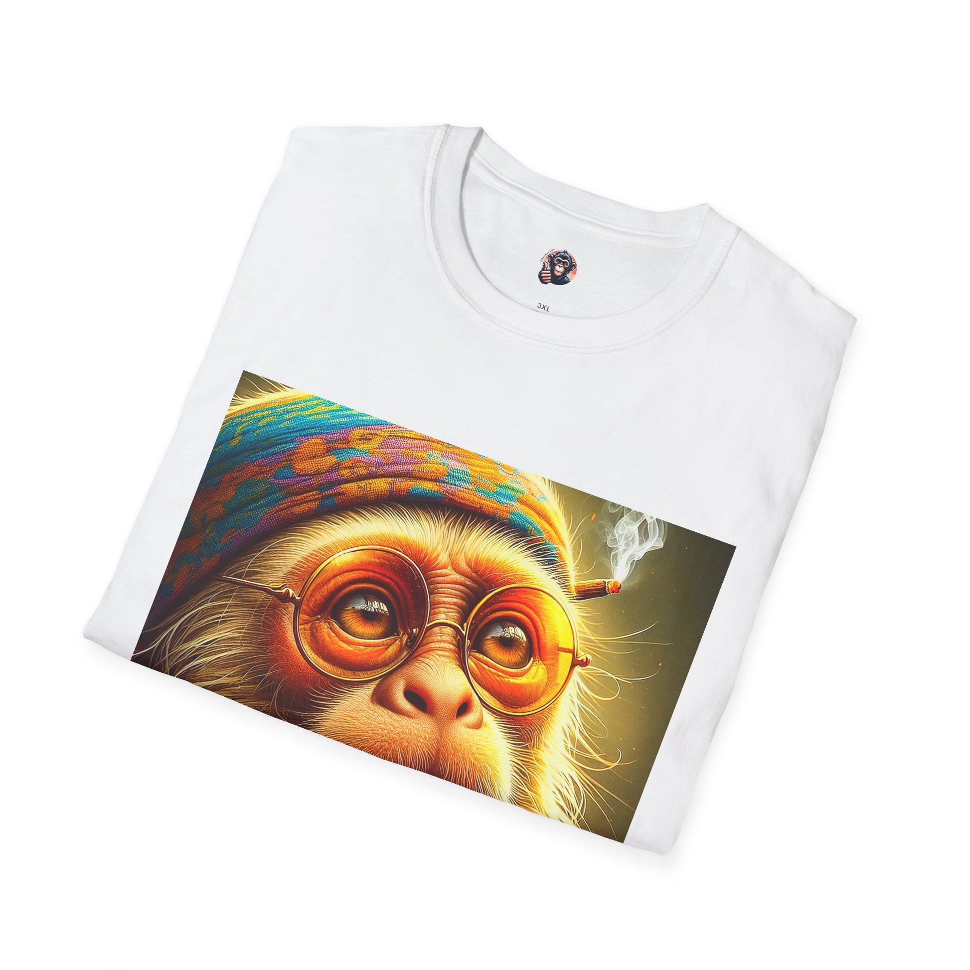 Capuchin Monkey old man shirt T-Shirt Printify