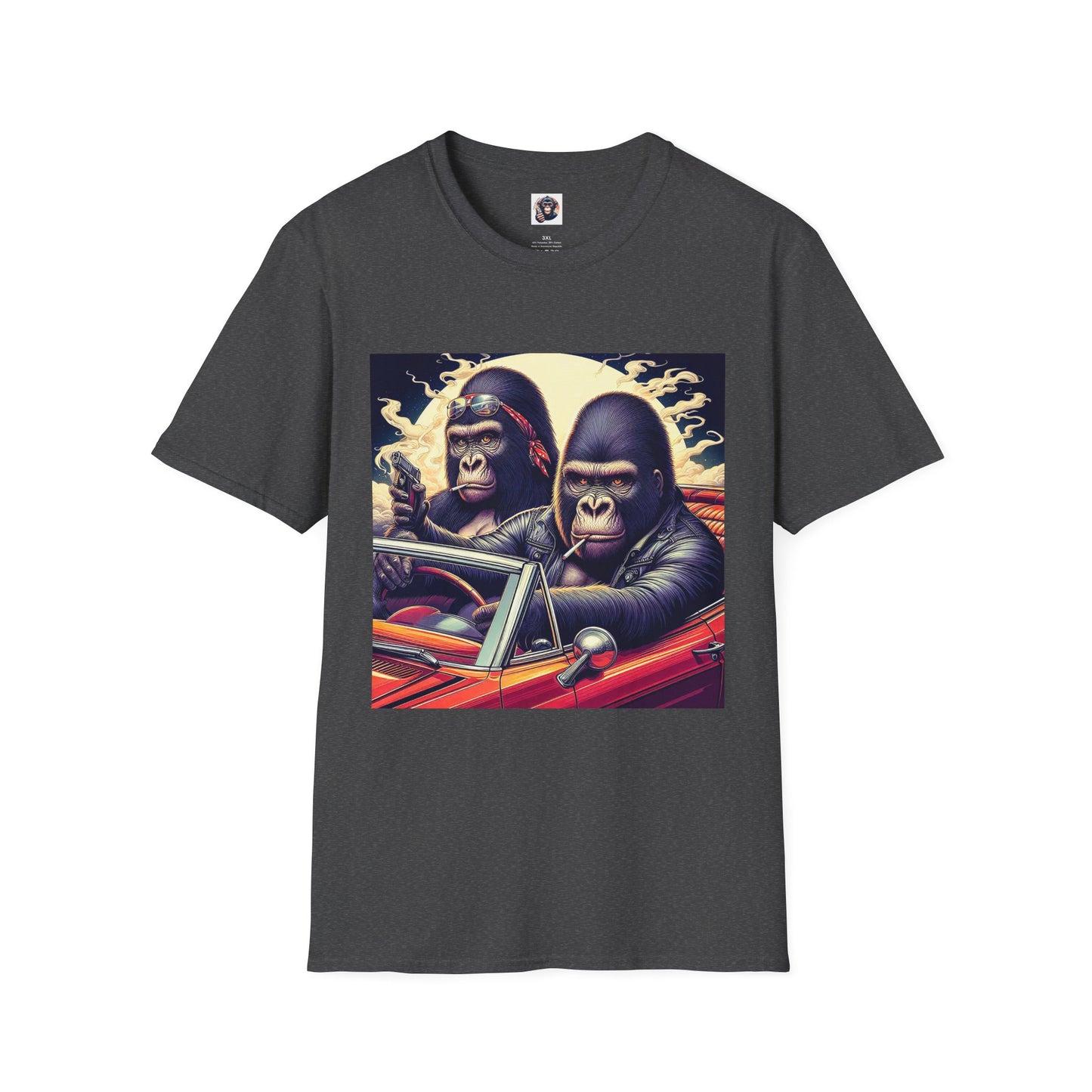 Wacky Gorilla T-Shirt Printify XS Dark Heather