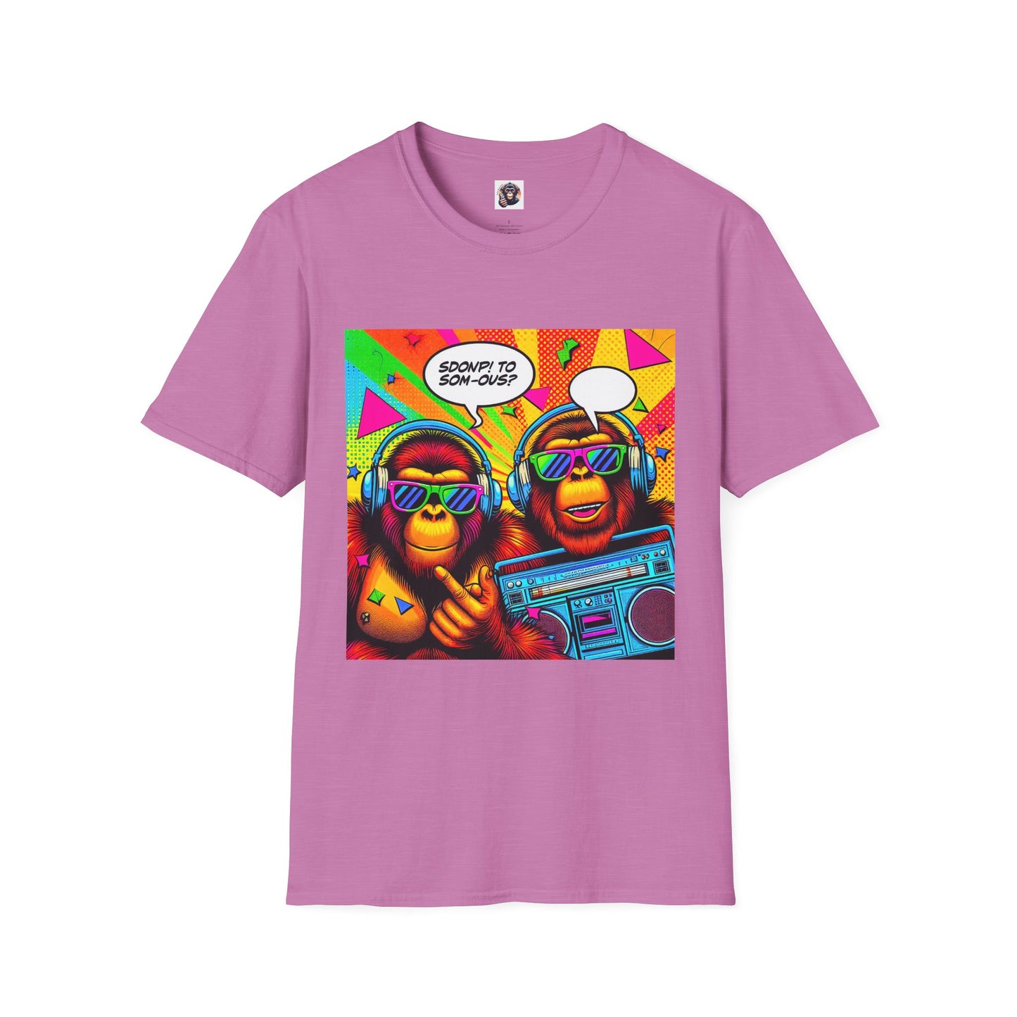 Orangutans comic book T-Shirt Printify S Heather Radiant Orchid