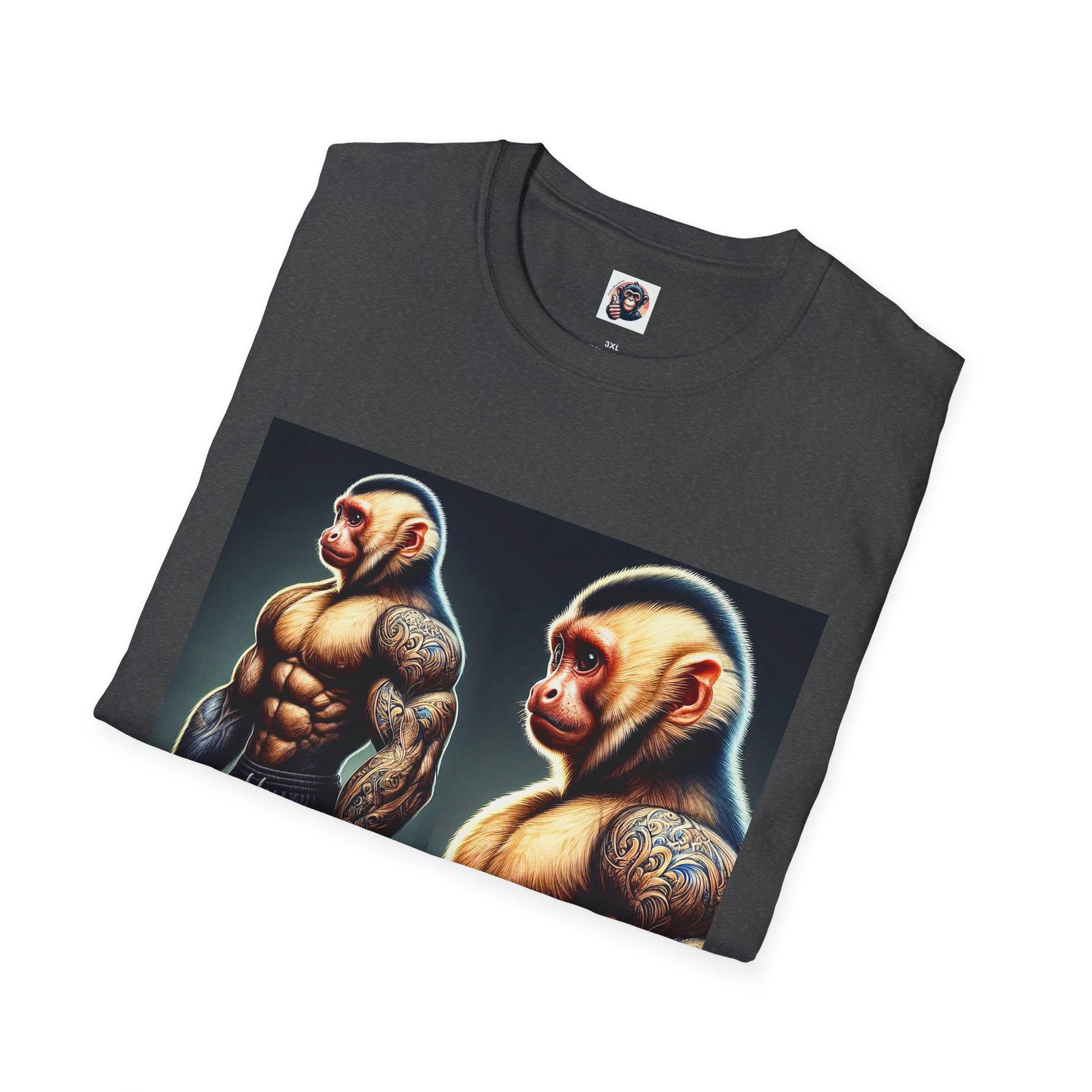 Capuchin Monkey personal trainer T-Shirt Printify