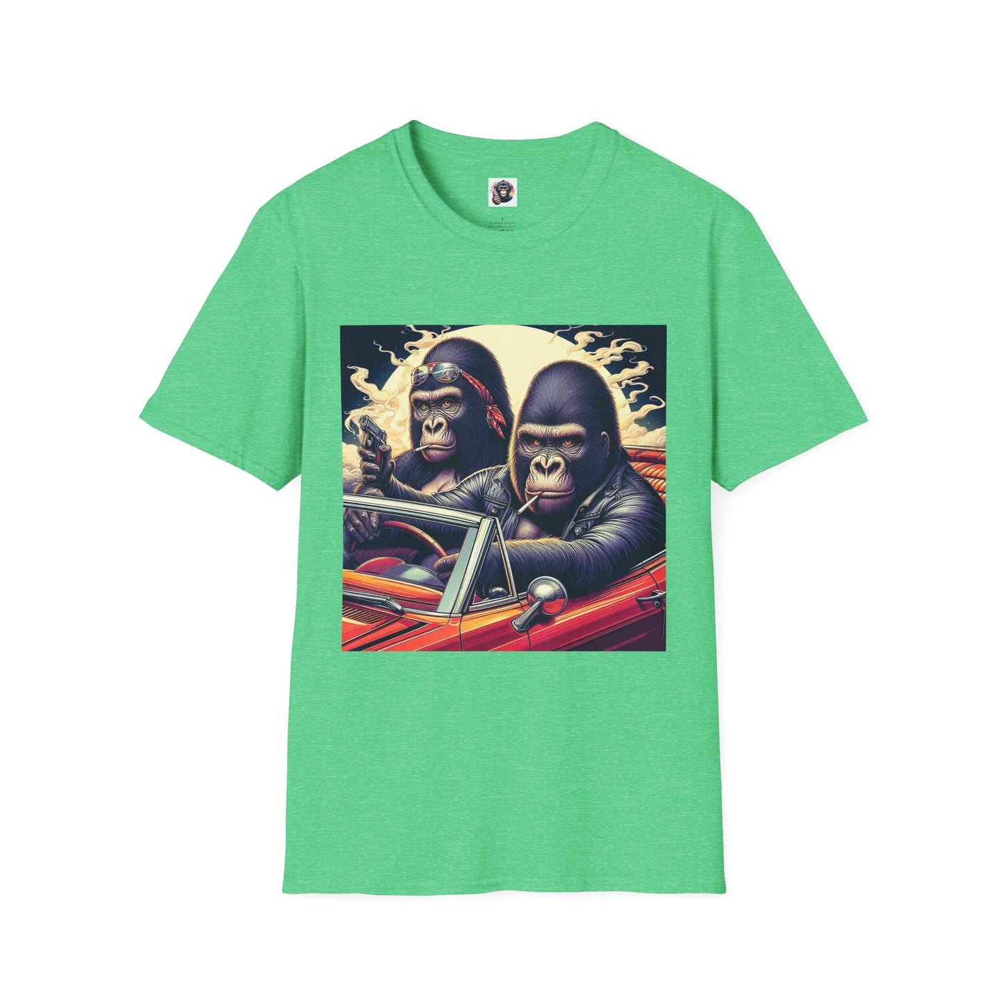 Wacky Gorilla T-Shirt Printify S Heather Irish Green