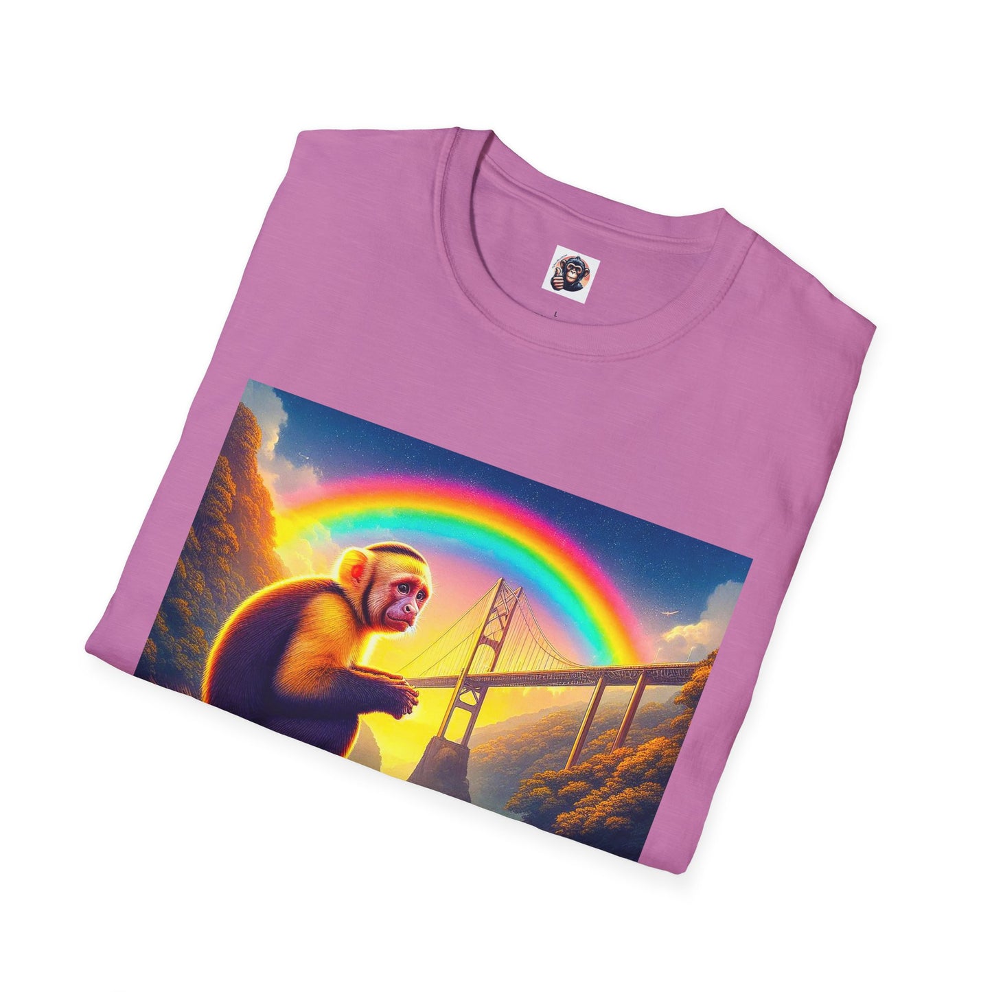 Capuchin Monkey rainbow bridge shirt