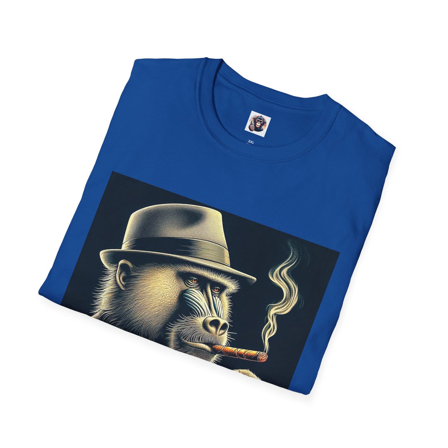 Baboon cigar smoking T-Shirt Printify