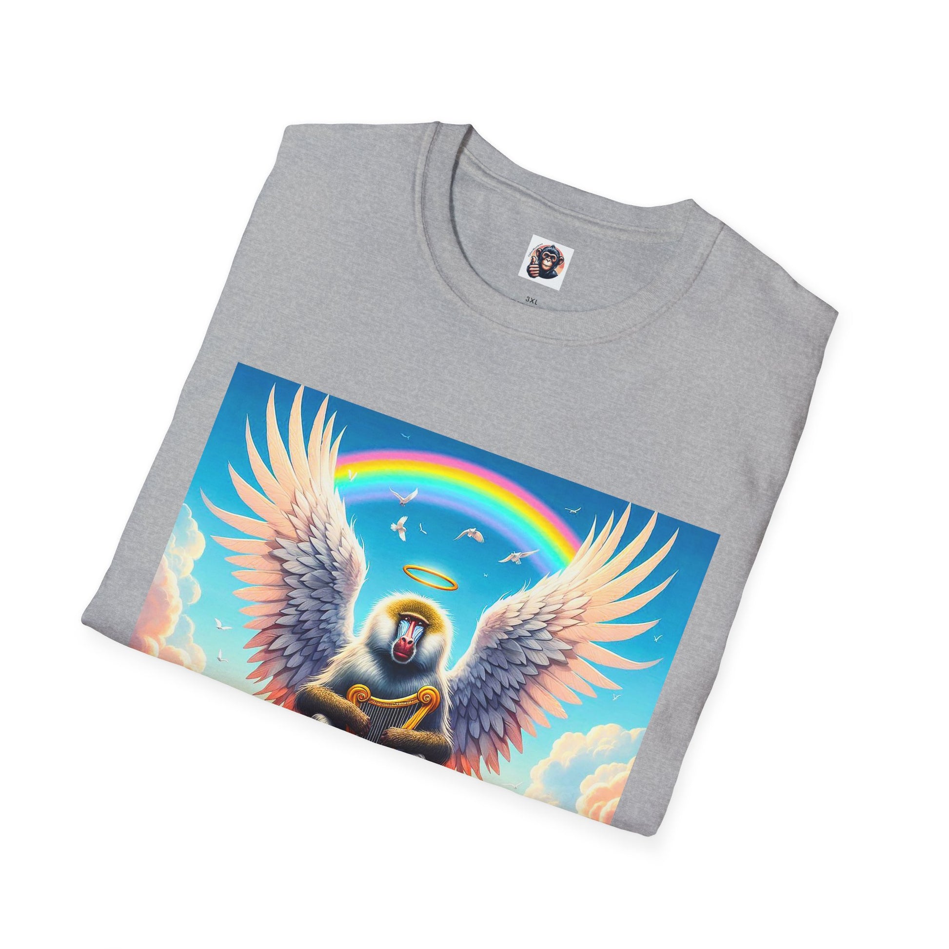 Baboon Angel wings T-Shirt Printify