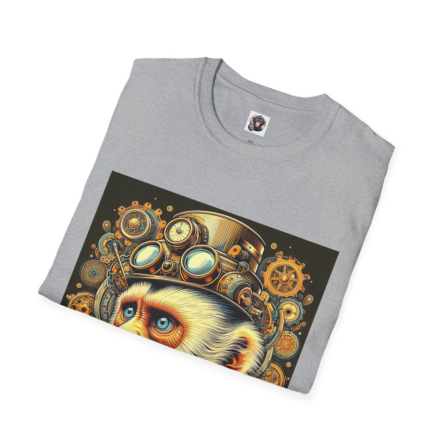 Steam punk Capuchin Monkey T-Shirt Printify