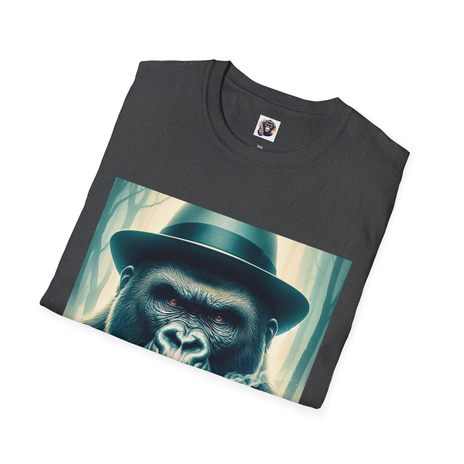 Gorilla cigar smoking T-Shirt Printify
